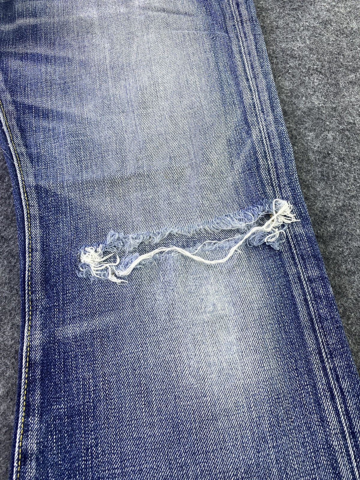 Japanese Brand × Jean Back Number Distressed Blue Wash Jeans - J936 Size US 32 / EU 48 - 15 Thumbnail
