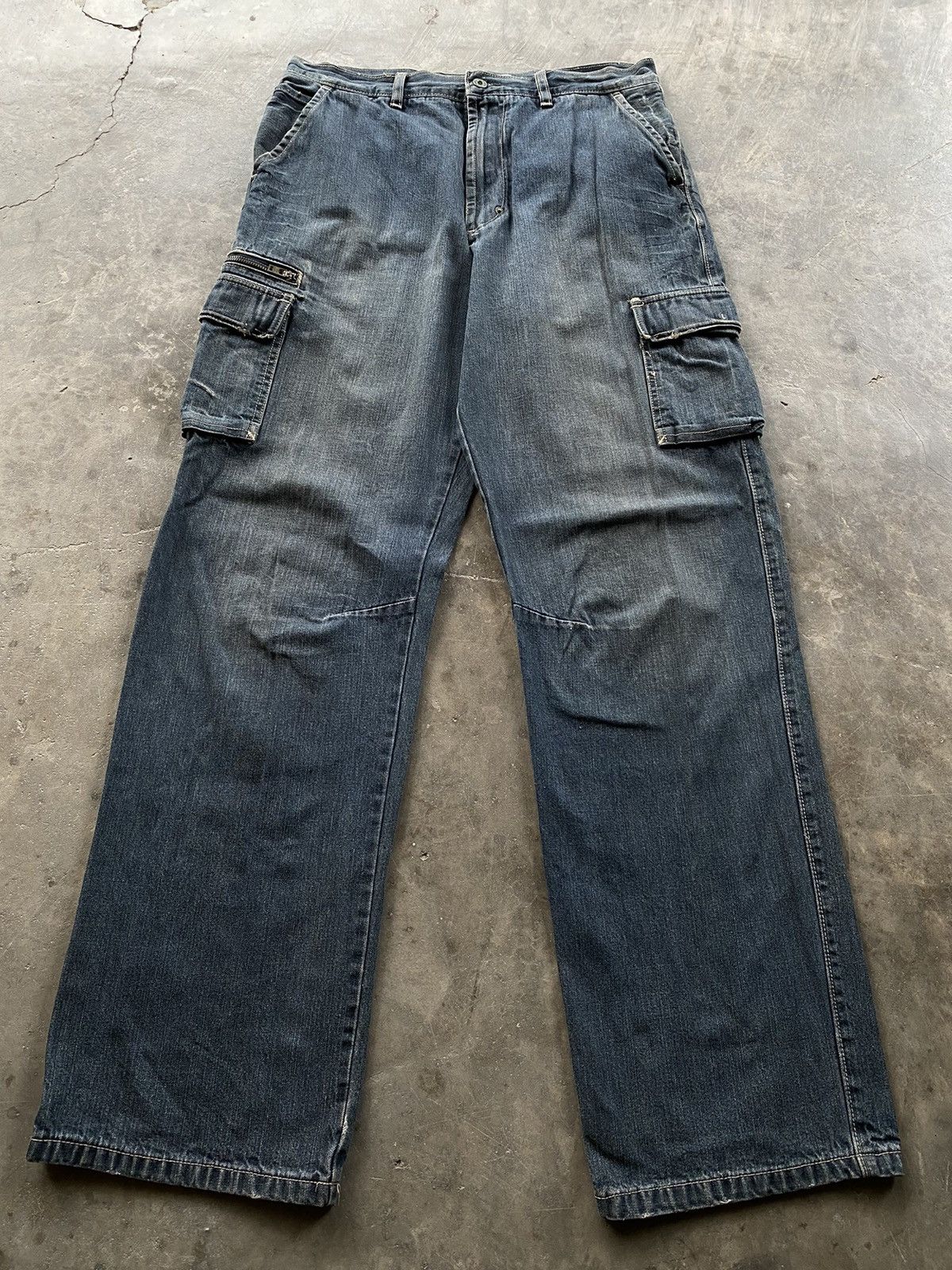 Vintage Baggy Jeans Vintage Workwear Old Navy Cargo 34x34 Size US 34 / EU 50 - 1 Thumbnail