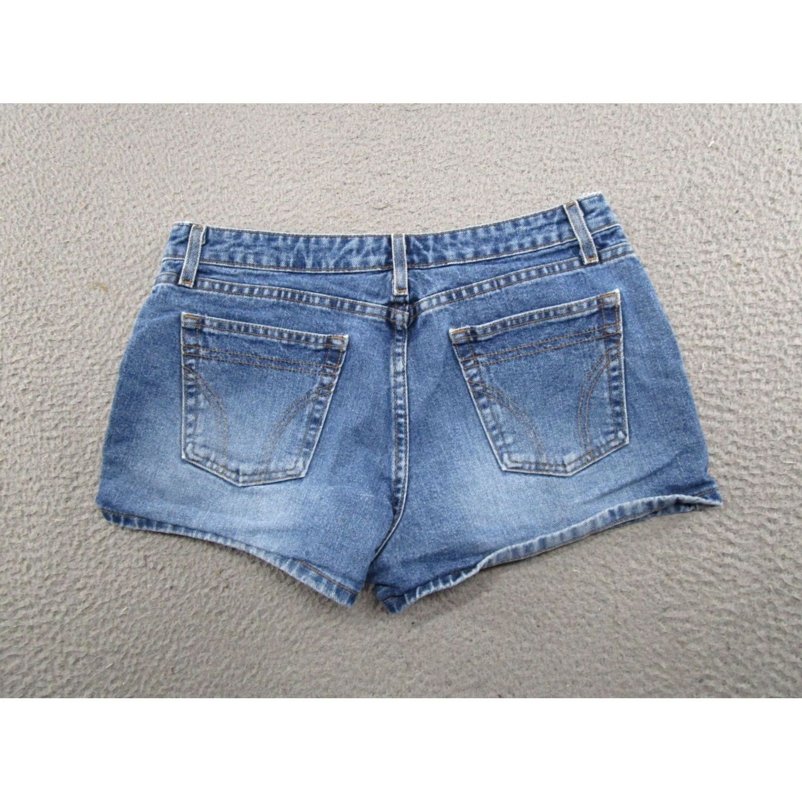 Vintage Aéropostale VTG Women's Denim Shorts Blue 12 Cotton 5-Pocket Casual 2000s Ladies Jeans Shorty Pants Size 34" / US 12 / IT 48 - 7 Thumbnail