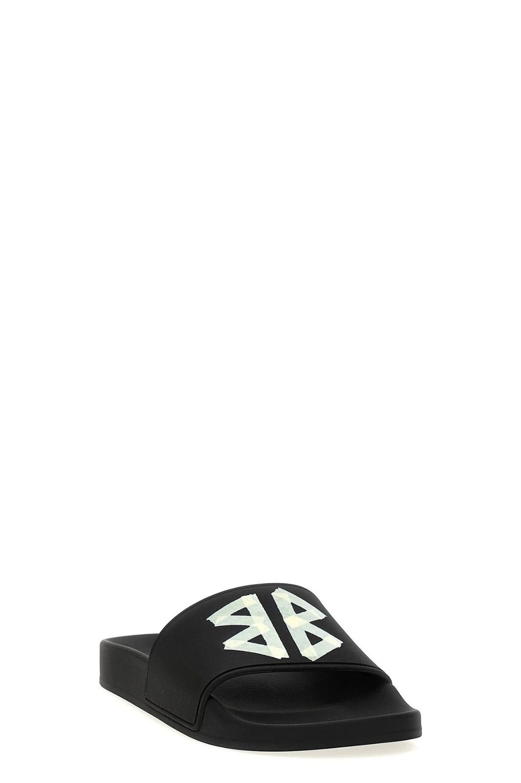 BALENCIAGA Pool Slide Black Rubber Sandals New & Authentic