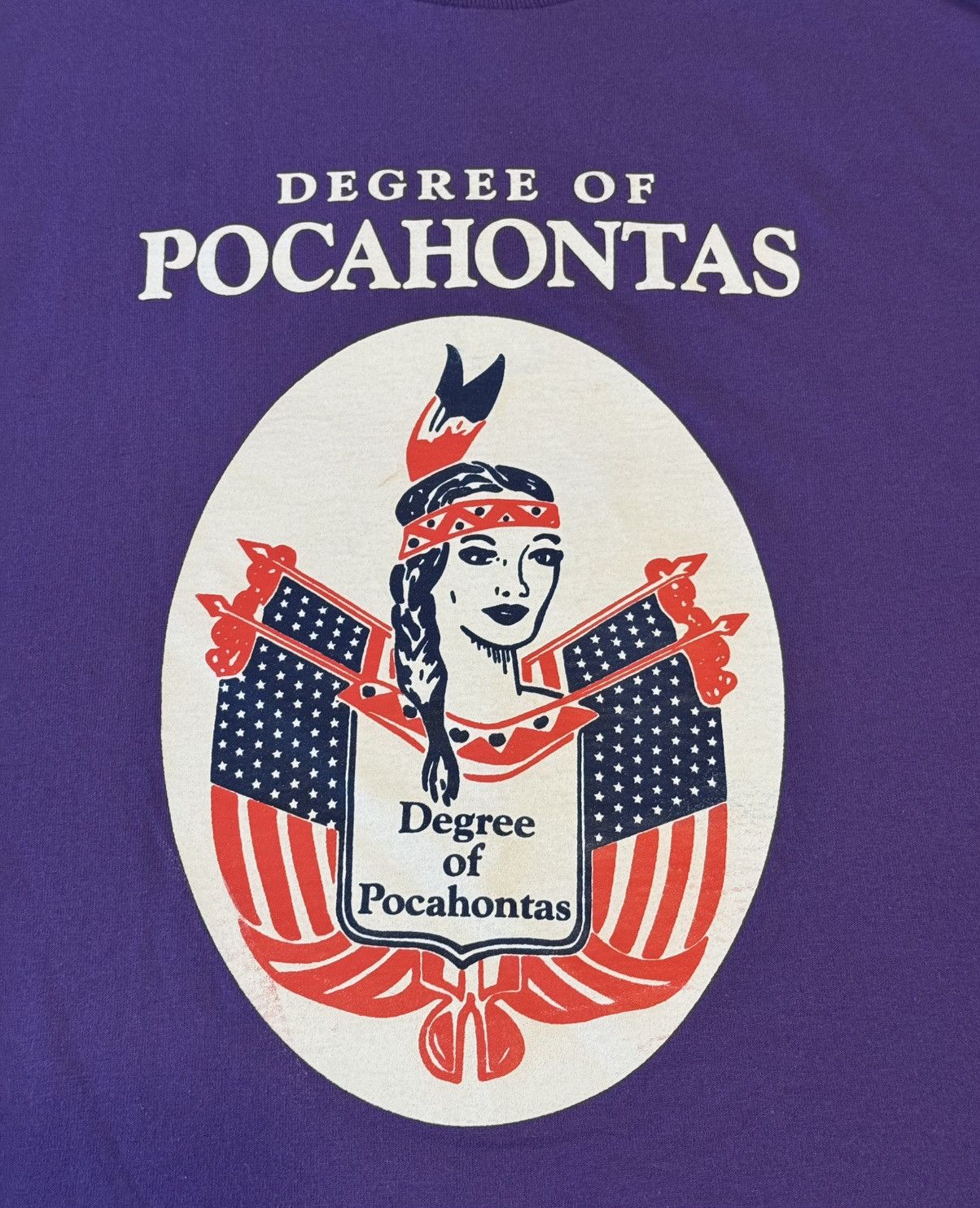 Vintage Pocahontas Single Stitch T-Shirt Size US XL / EU 56 / 4 - 1 Thumbnail