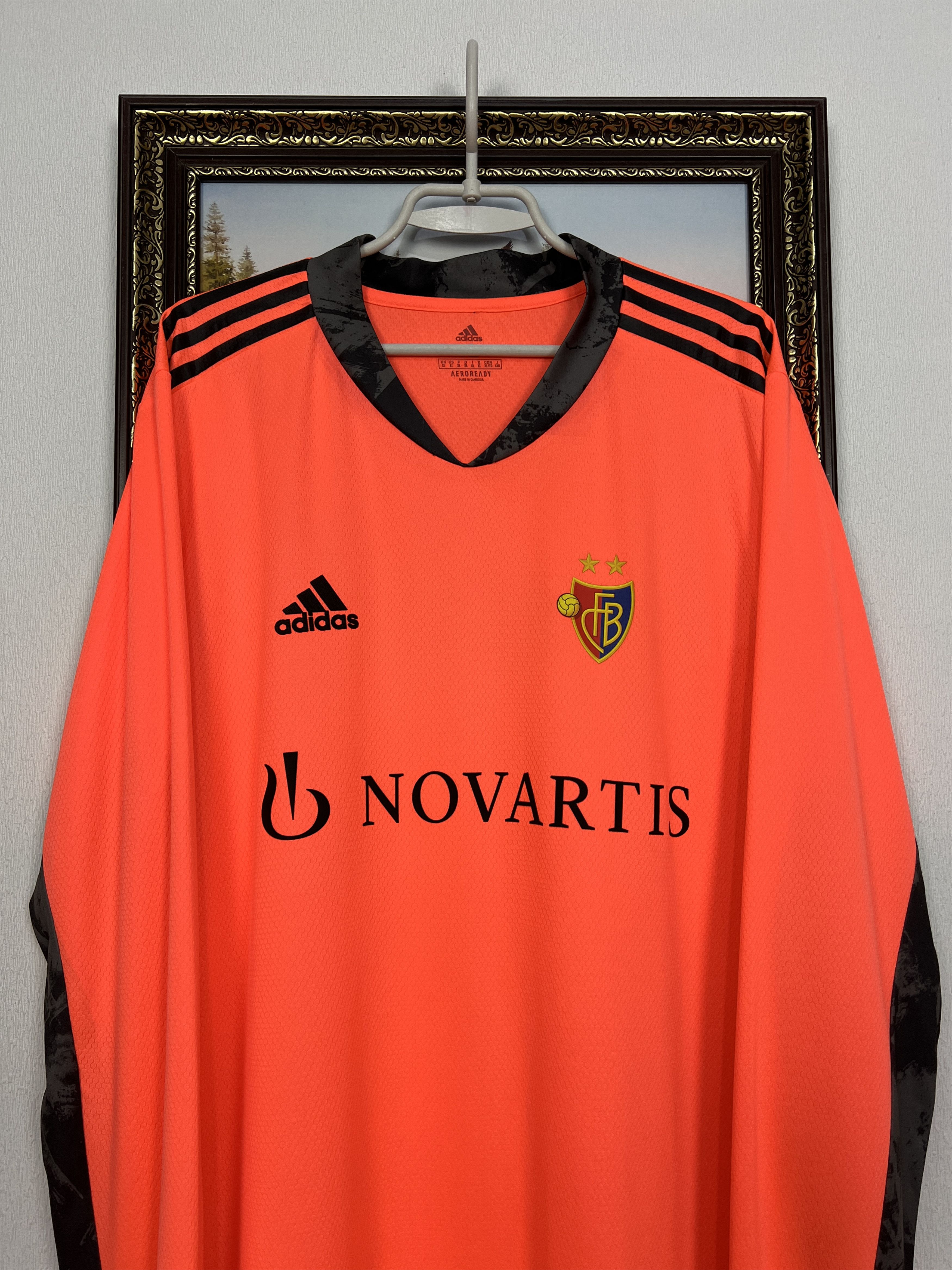 Adidas Basel 1893 Goalkeeper football shirt Soccer Jersey Trikot Size US XL / EU 56 / 4 - 2 Thumbnail
