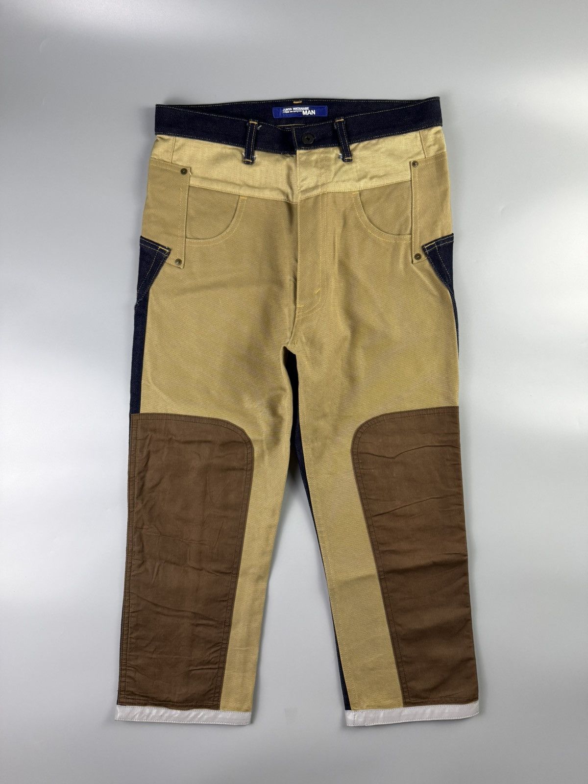 Junya Watanabe Junya Watanabe MAN - A/W18 - Reconstructed Denim Pants Size US 31 - 1 Thumbnail