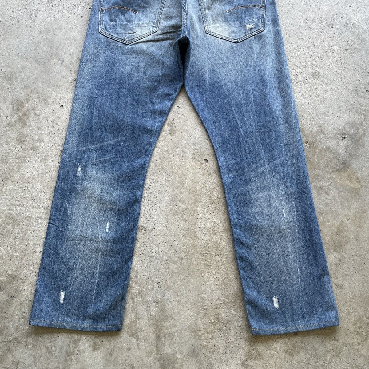 G-Star Vintage G-Star 3301 Faded Denim Distressed Jeans Pants W35 Size US 35 - 12 Thumbnail