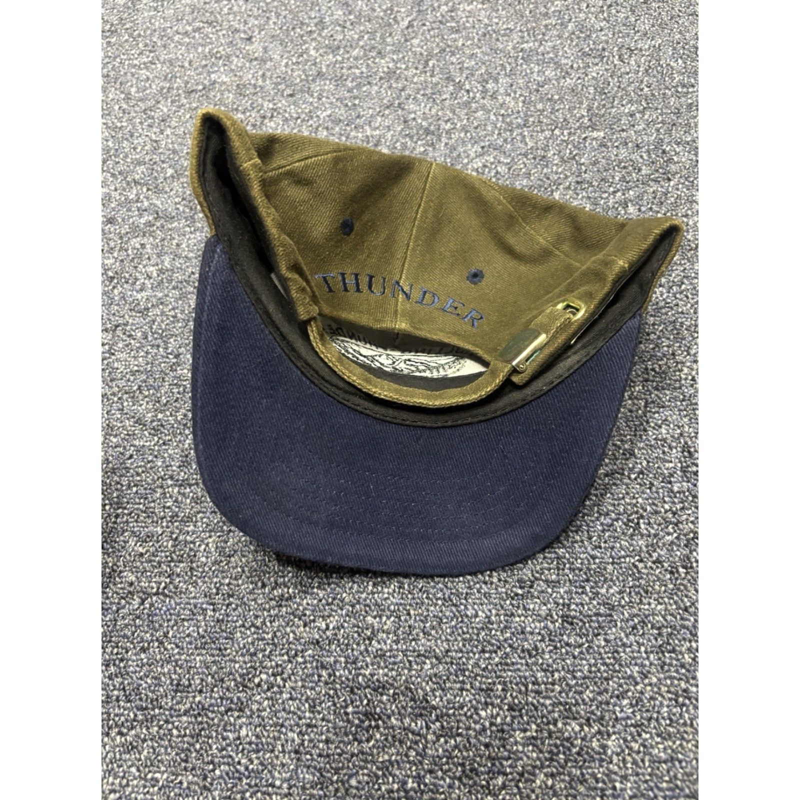 Vintage Adams Cherokee Cap Nantahala Nantahala TN NC Scenic Hat Unisex Adults Adjustable Cotton Baseball Cap Green 100% Cotton Size ONE SIZE - 2 Thumbnail