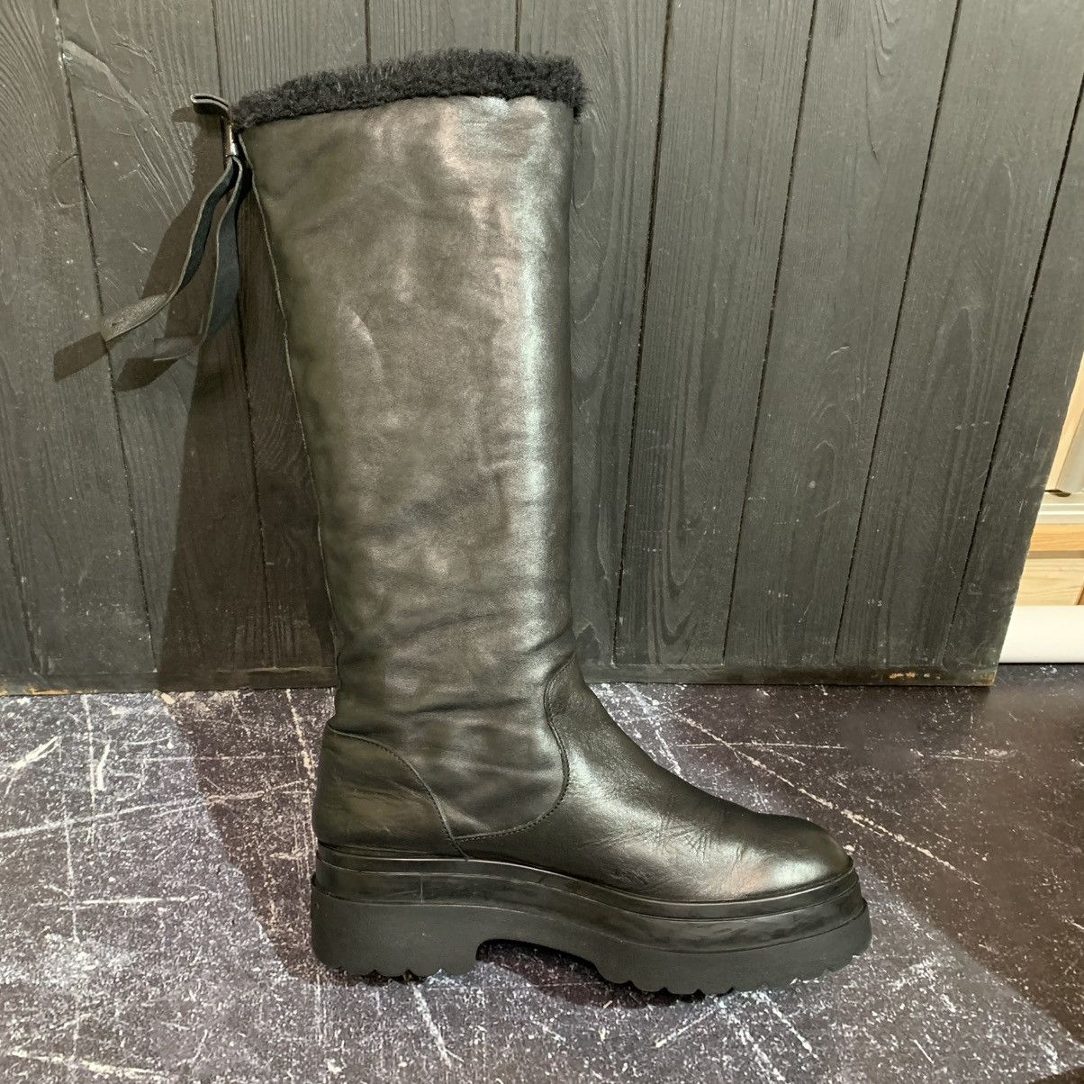 RED Valentino RED VALENTINO Women’s Warm Leather Boots Size 40 EU Size US 10 / IT 40 - 9 Thumbnail