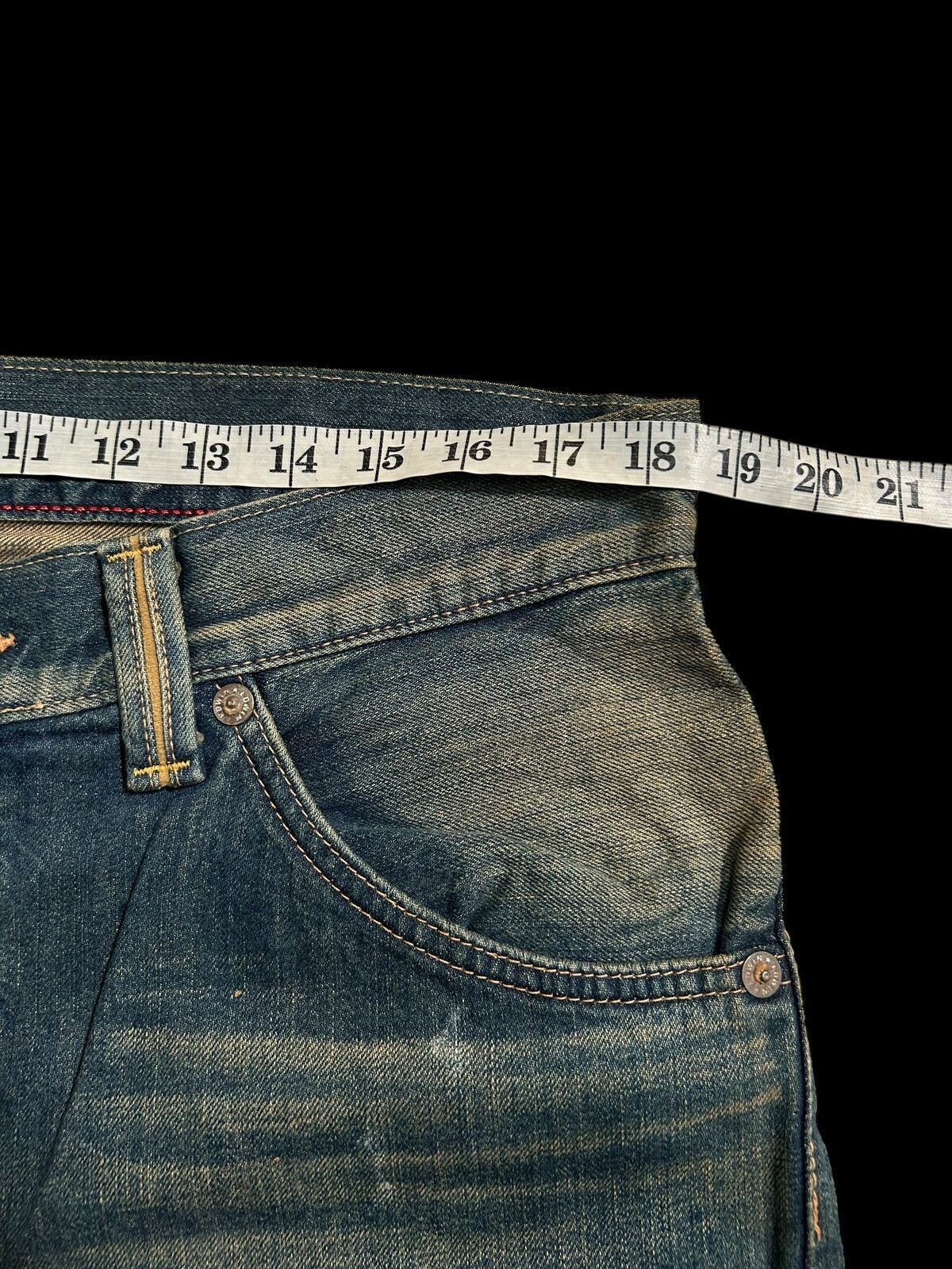 Japanese Brand × Kapital × Vintage Rusty Edwin Distressed Vintage Japanese Denim Jeans Size US 37 - 14 Thumbnail
