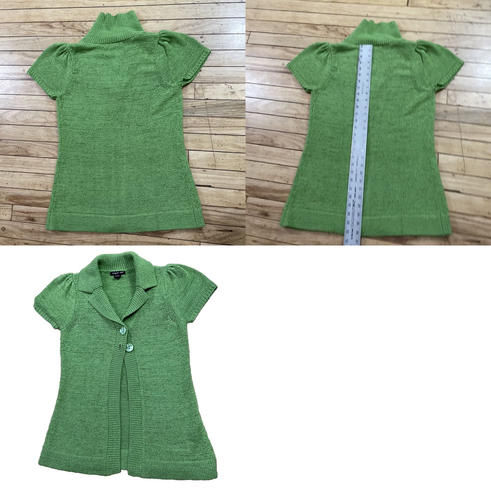 Etro AUGUST SILK Knit Shirt Women S Green Bright Lime 2-Button Boho Retro Top Cardigan Knit Shirt Womens Spring Size S / US 4 / IT 40 - 11 Thumbnail