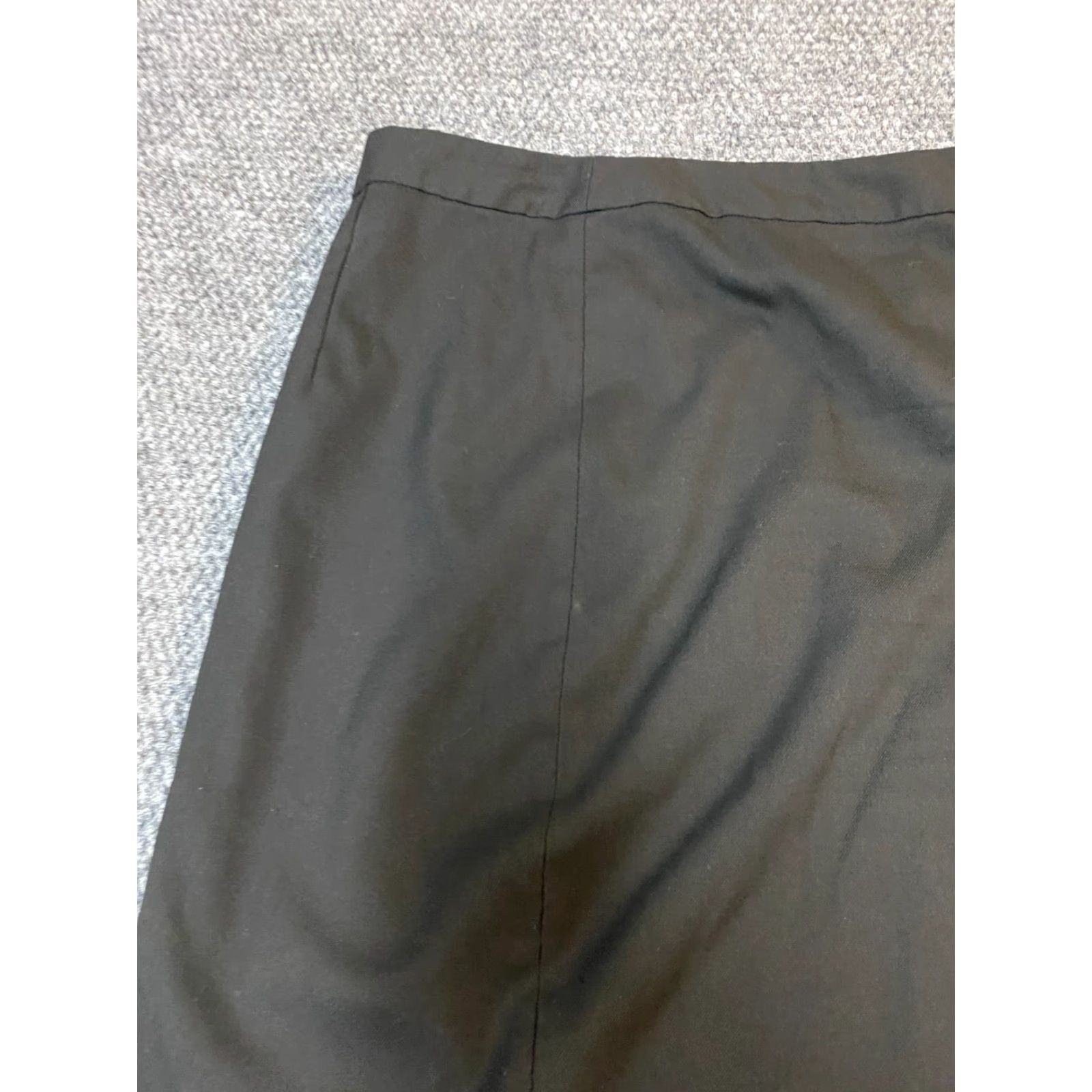 Banana Republic Banana Republic Skirt Womens 8 Black Zip A-Line Knee Length Knit Cotton High Rise Regular Pockets Zipper Vel Casual Vintage No Size 30" / US 8 / IT 44 - 7 Thumbnail
