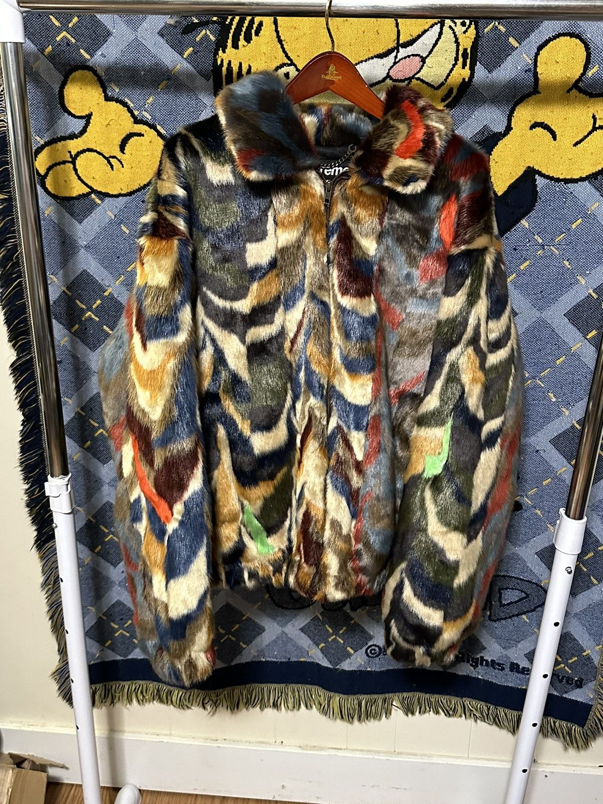 Streetwear × Supreme × Vintage Vintage Supreme Faux Fur Bomber 