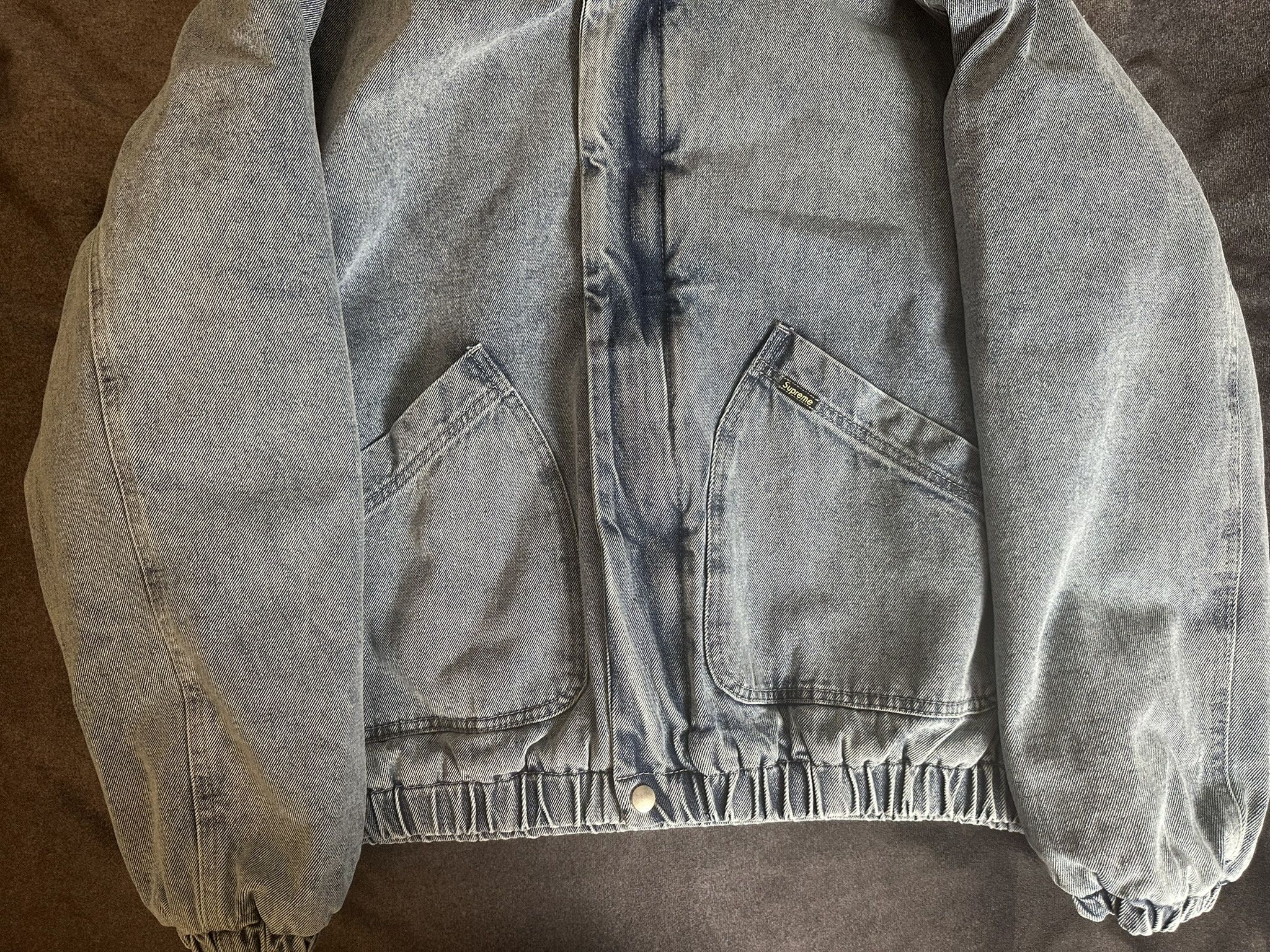 Supreme Supreme Faux Shearling Lined Bomber Jacket — Denim Size US M / EU 48-50 / 2 - 3 Thumbnail