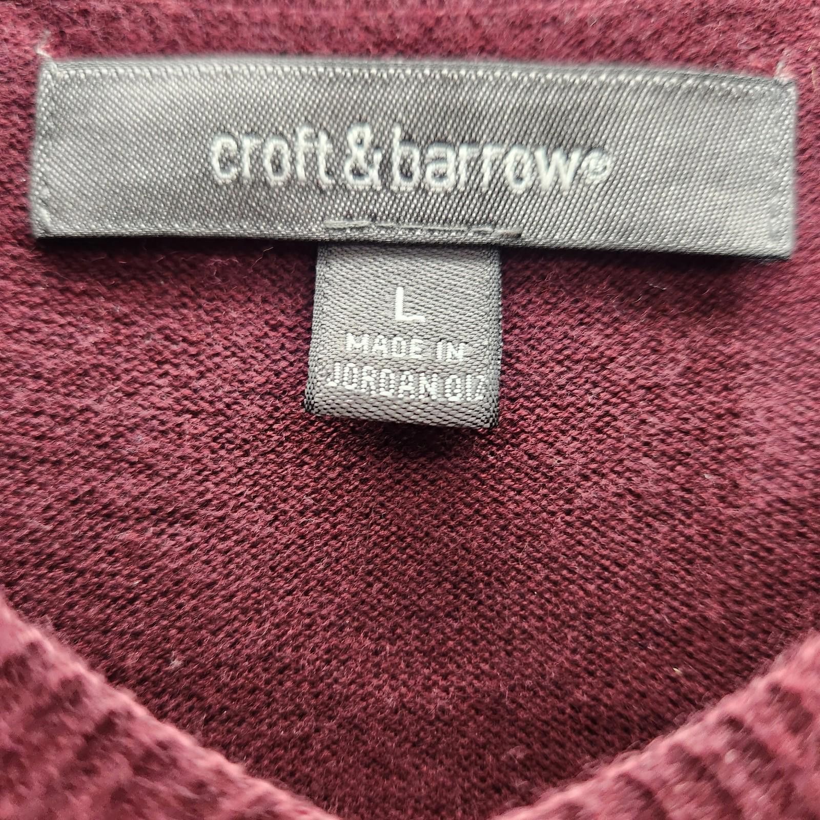 Croft & Barrow Croft And Barrow Sweater Vest Burgundy Mens Size Large Size US L / EU 52-54 / 3 - 4 Thumbnail