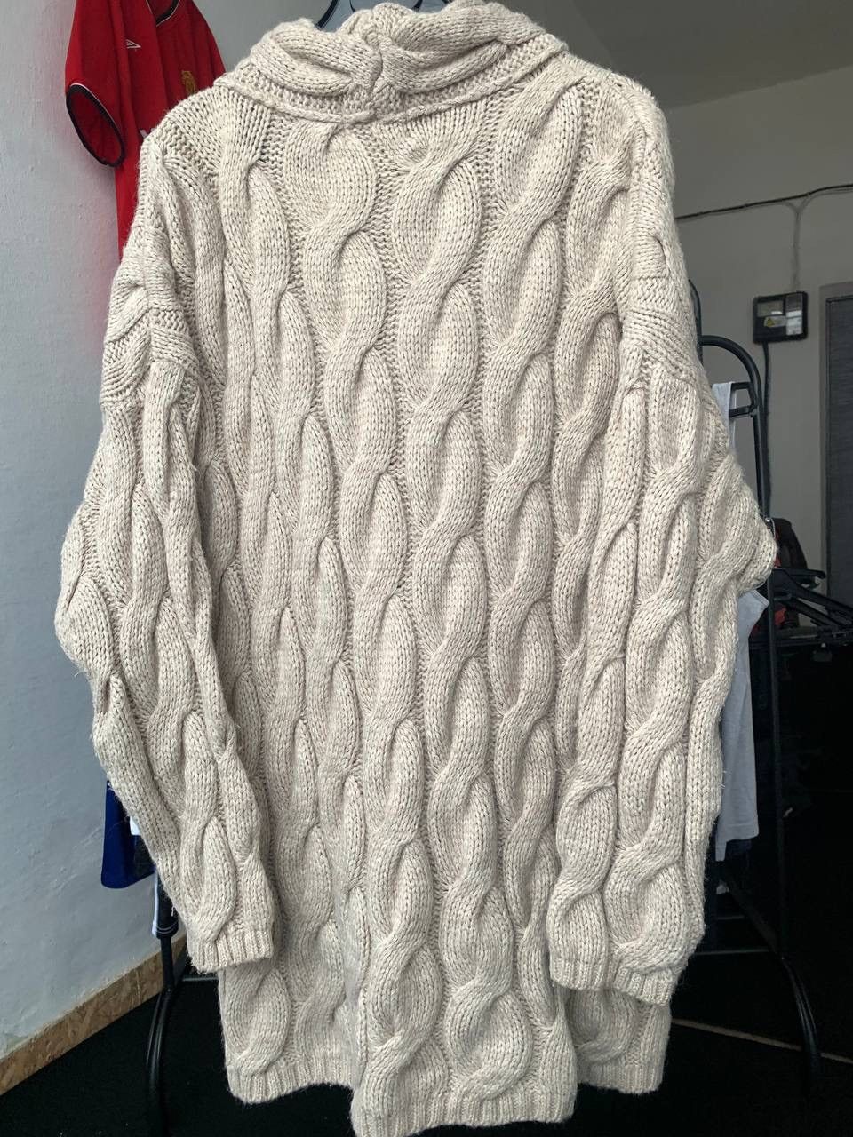 Burberry × Vintage Thomas Burberry Beige Cable Knitted Wool Sweater Size M / US 6-8 / IT 42-44 - 11 Thumbnail