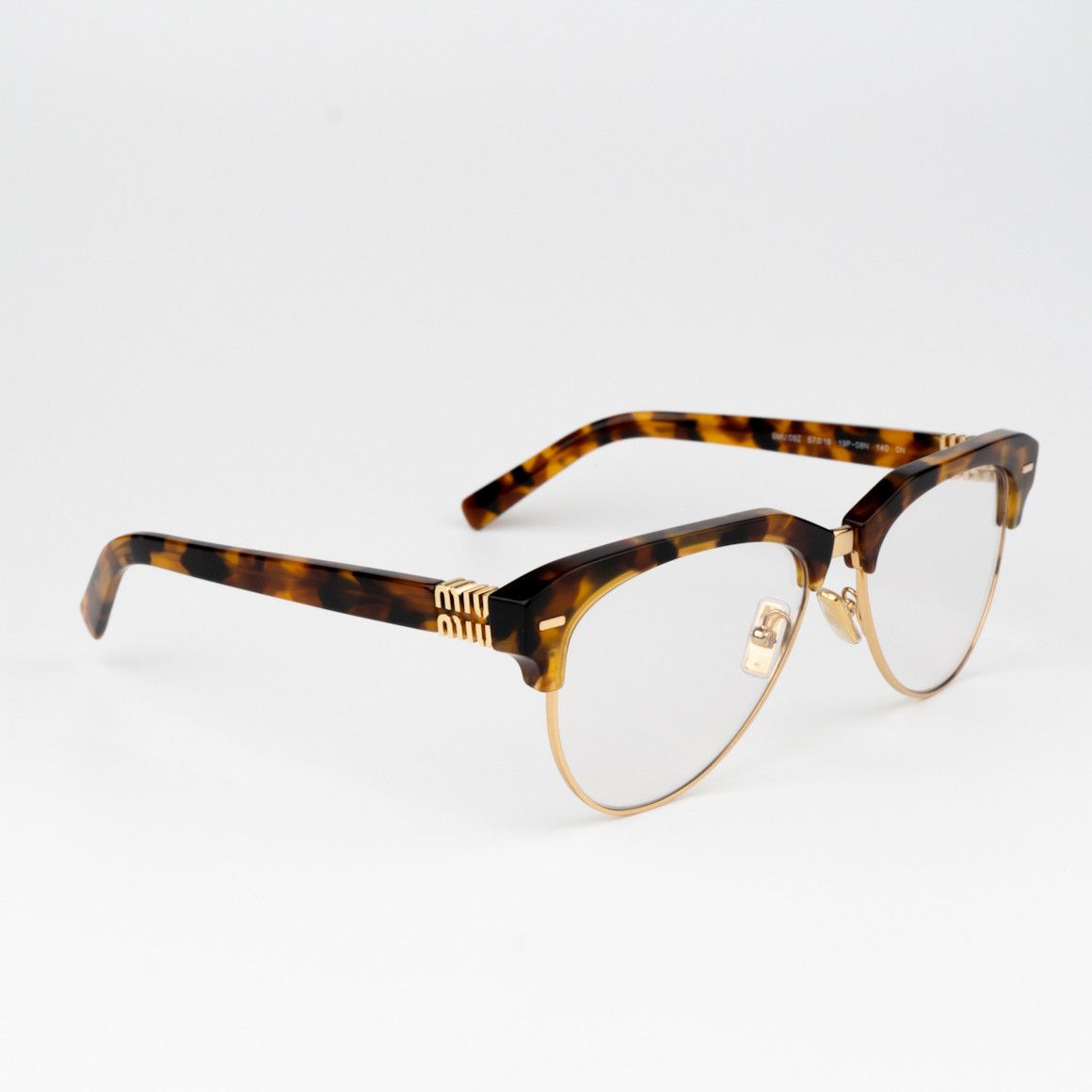 Miu Miu NEW Miu Miu MU09ZS 19P08N Browline Unisex Eyeglasses Size ONE SIZE - 4 Thumbnail