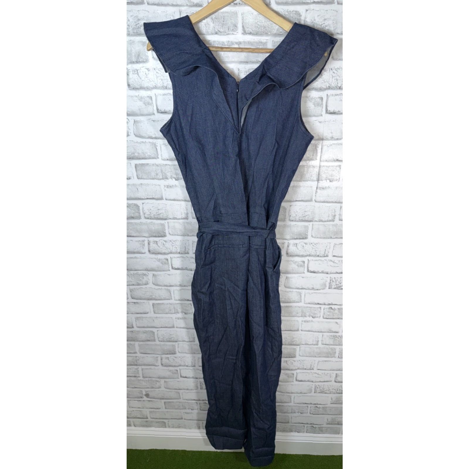 Banana Republic VINTAGE Banana Republic Women's Denim Jumper Size 6 Tall Blue Casual Dress Size M / US 6-8 / IT 42-44 - 8 Thumbnail