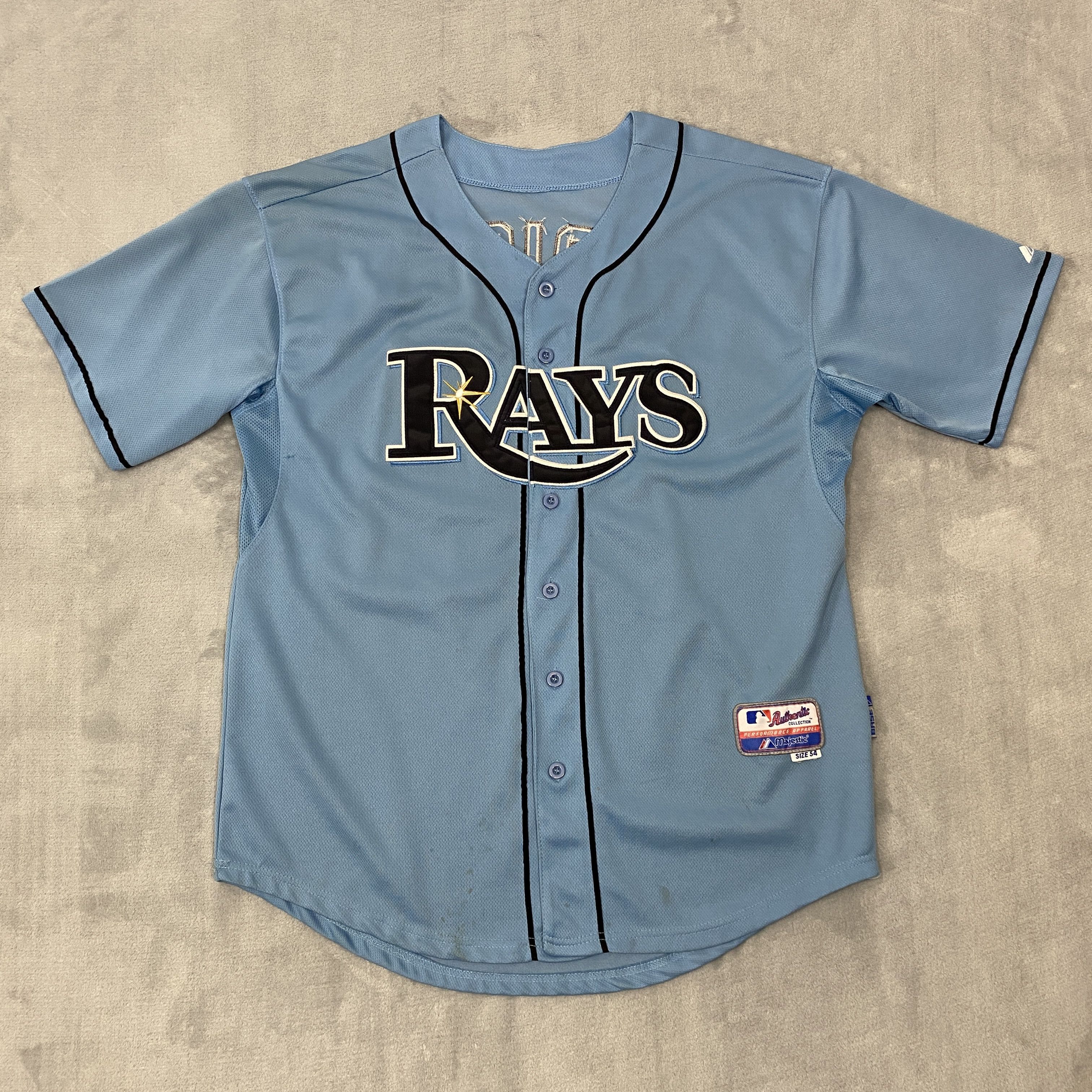 Tampa Bay Rays #14 DAVID PRICE Stitched Jersey 54 Light Blue