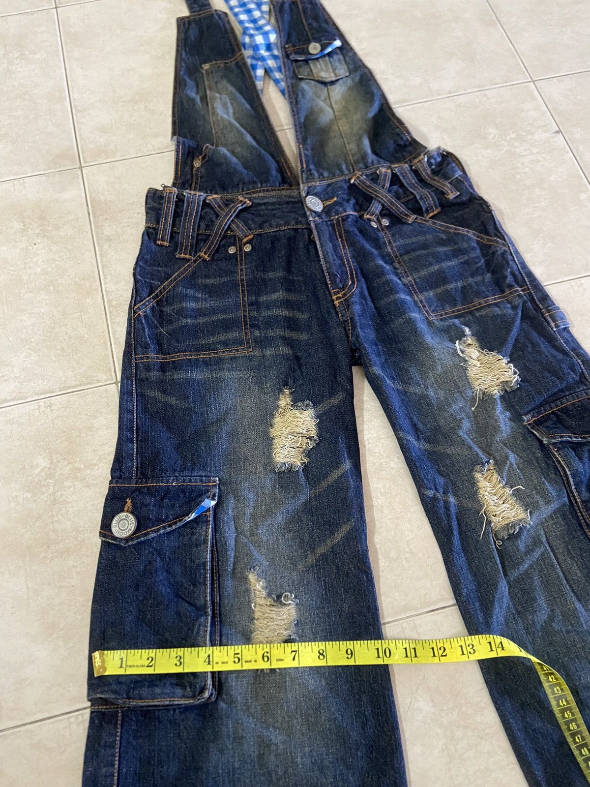 Hysteric Glamour Rare💥Blue Moon Flare Boot Cut Distressed Denim Pants Size US 30 / EU 46 - 23 Thumbnail