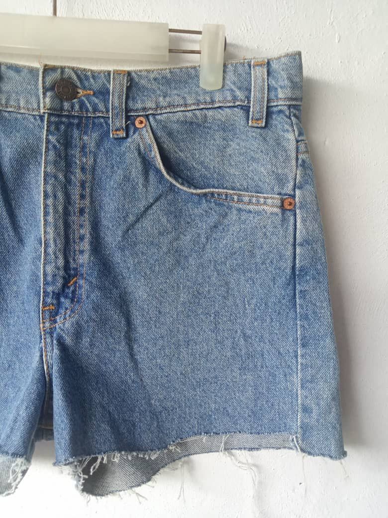 Levi's Vintage Clothing Vintage 90s Levis Distressed Cut Off Jeans Size 31" - 2 Thumbnail