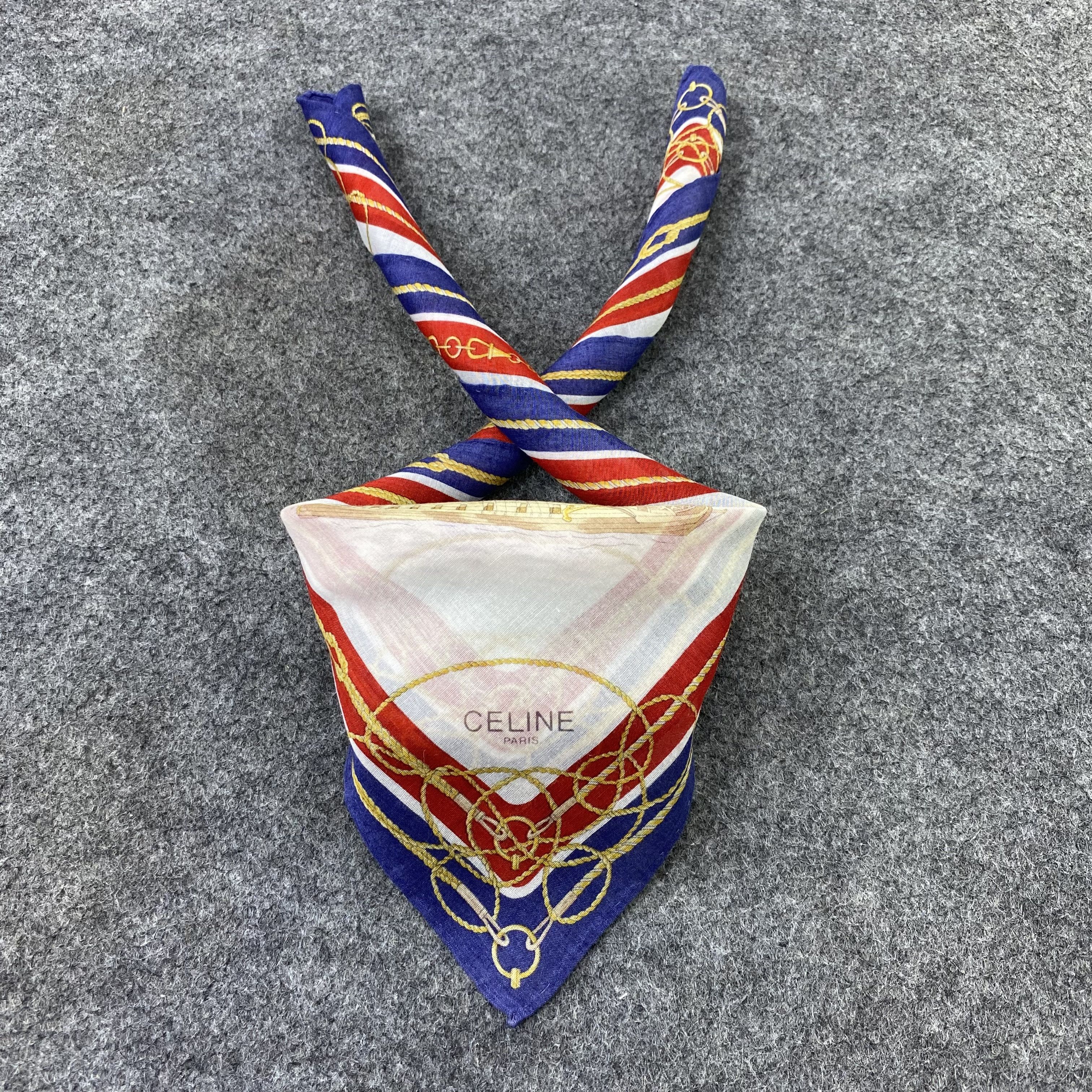 Celine Celine Handkerchief Neckerchief Bandana-B1665 Size ONE SIZE - 2 Thumbnail