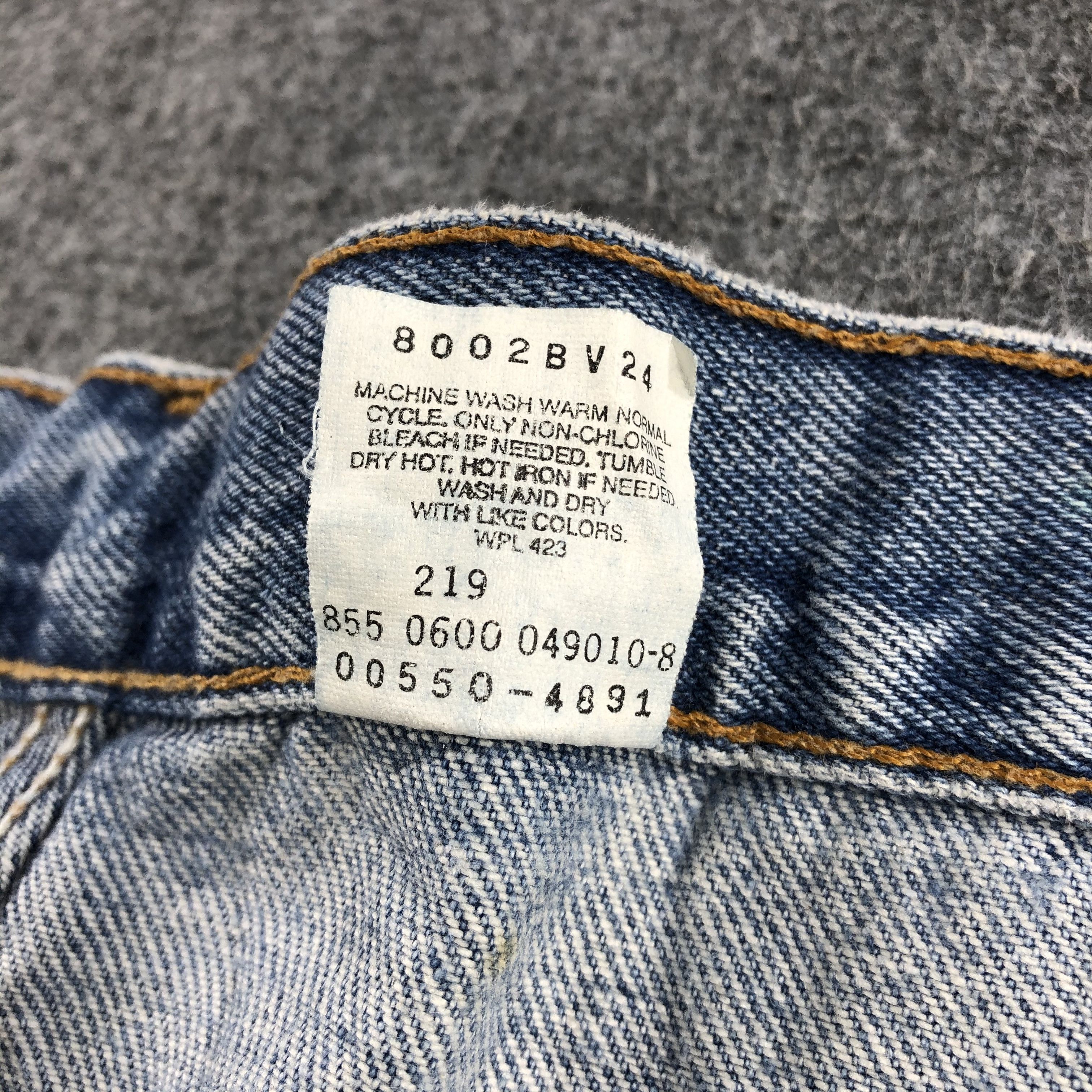 Levi's 90s Vintage Blue Wash Levis 550 Jeans-J2093 Size US 33 - 11 Thumbnail