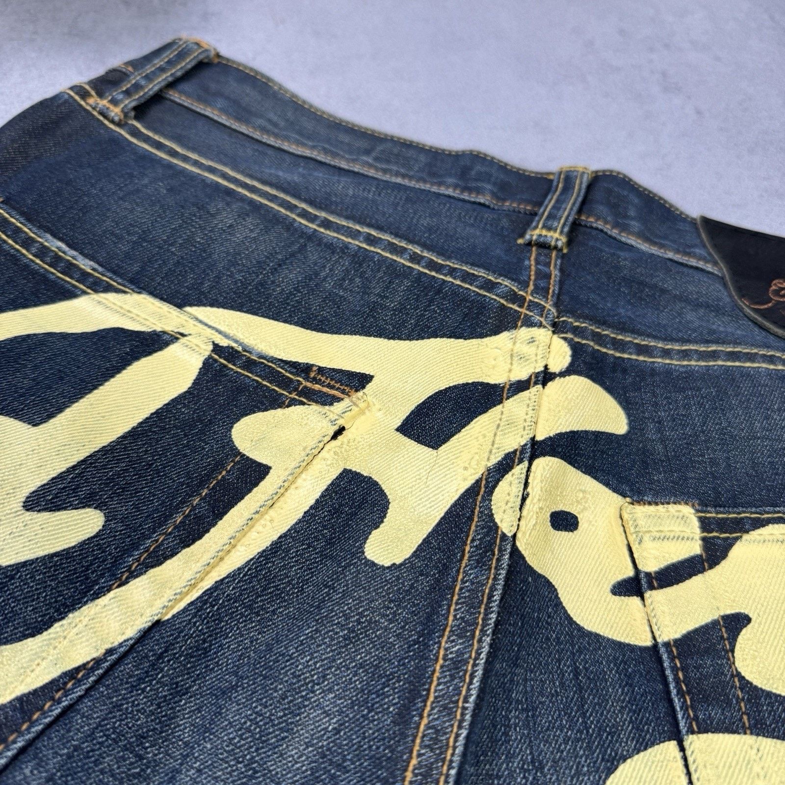 Ed Hardy Ed Hardy Big Logo Men Shorts Denim Jeans Y2K Size 31 Size US 31 - 18 Thumbnail