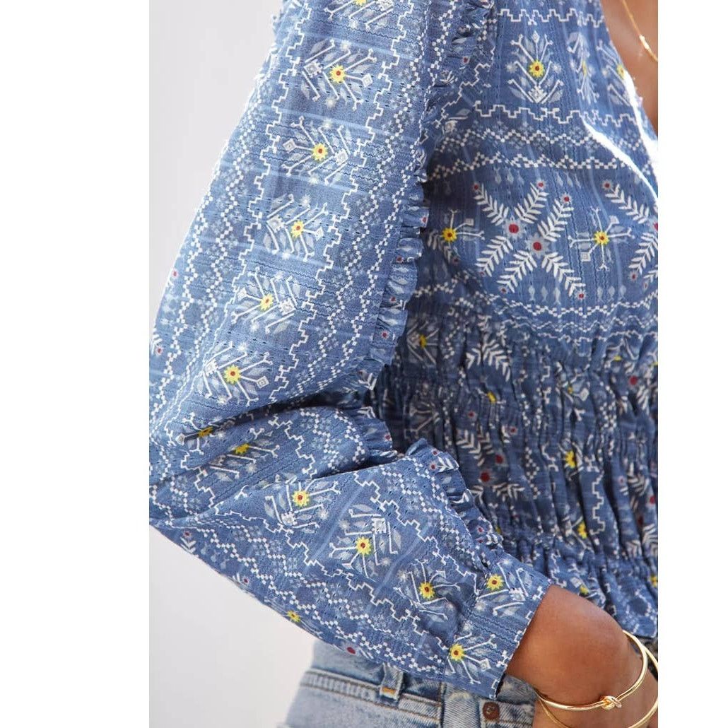 Anthropologie New Anthropologie Forever That Girl Smocked Waist Top Size S / US 4 / IT 40 - 2 Thumbnail