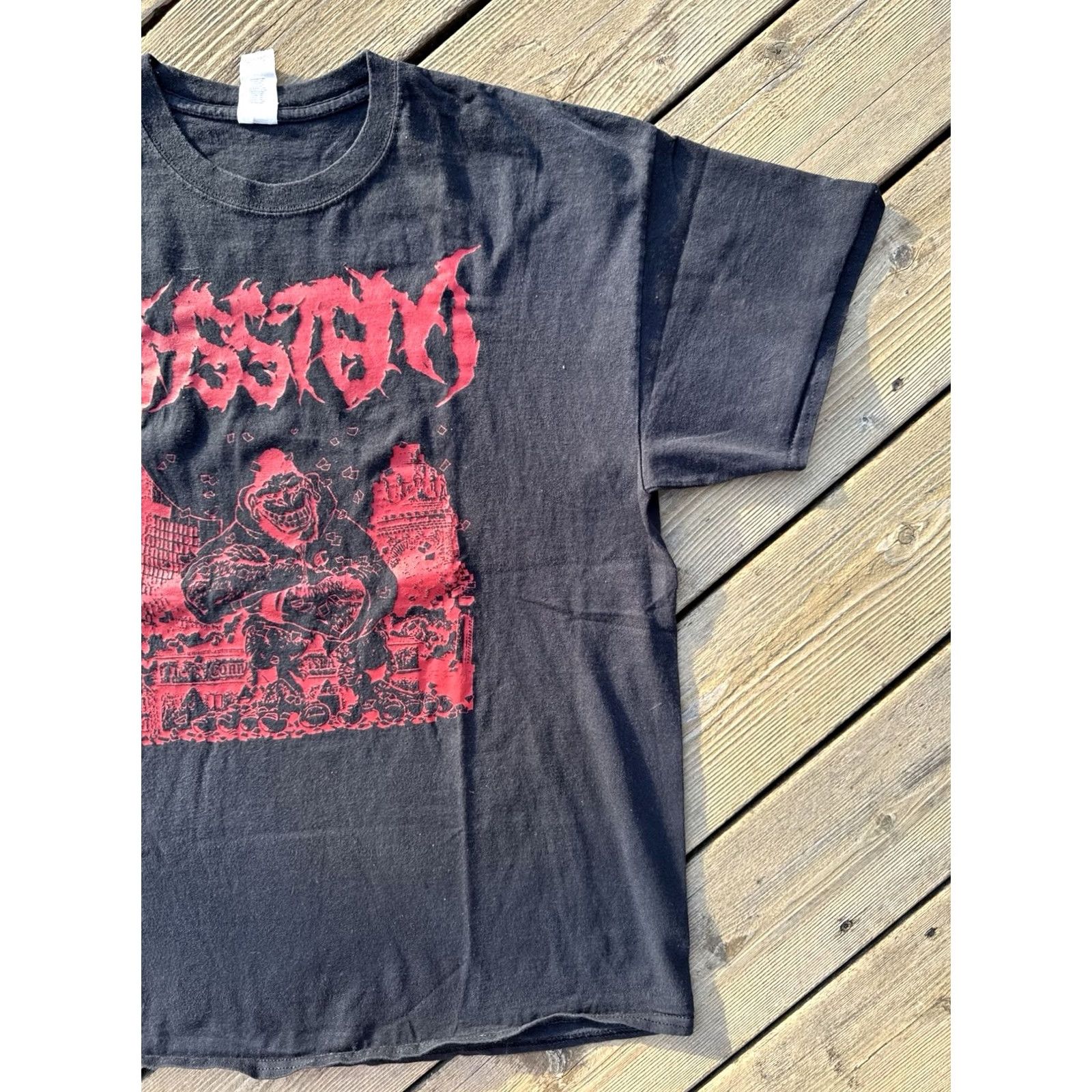 Gildan Sysstem Band T Shirt XL Black Death Metal Graphic Tee Heavy Music Merch Size US XL / EU 56 / 4 - 3 Thumbnail