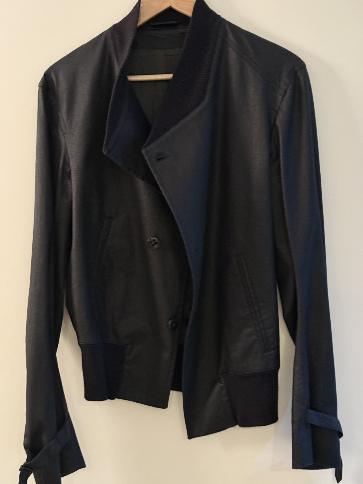 Ann Demeulemeester ARCHIVE SS 2007 ASYMMETRIC BOMBER ANN DEMEULEMEESTER Size US S / EU 44-46 / 1 - 3 Thumbnail