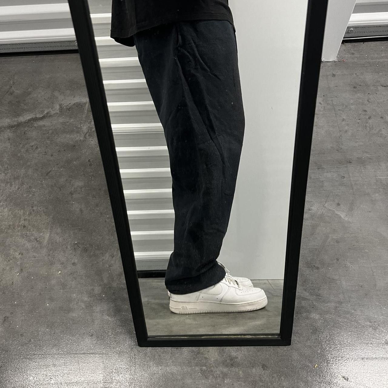 Japanese Brand × Vintage Vintage Y2K Blank Black Loungewear Essential Sweatpants! Size US 34 / EU 50 - 1 Thumbnail