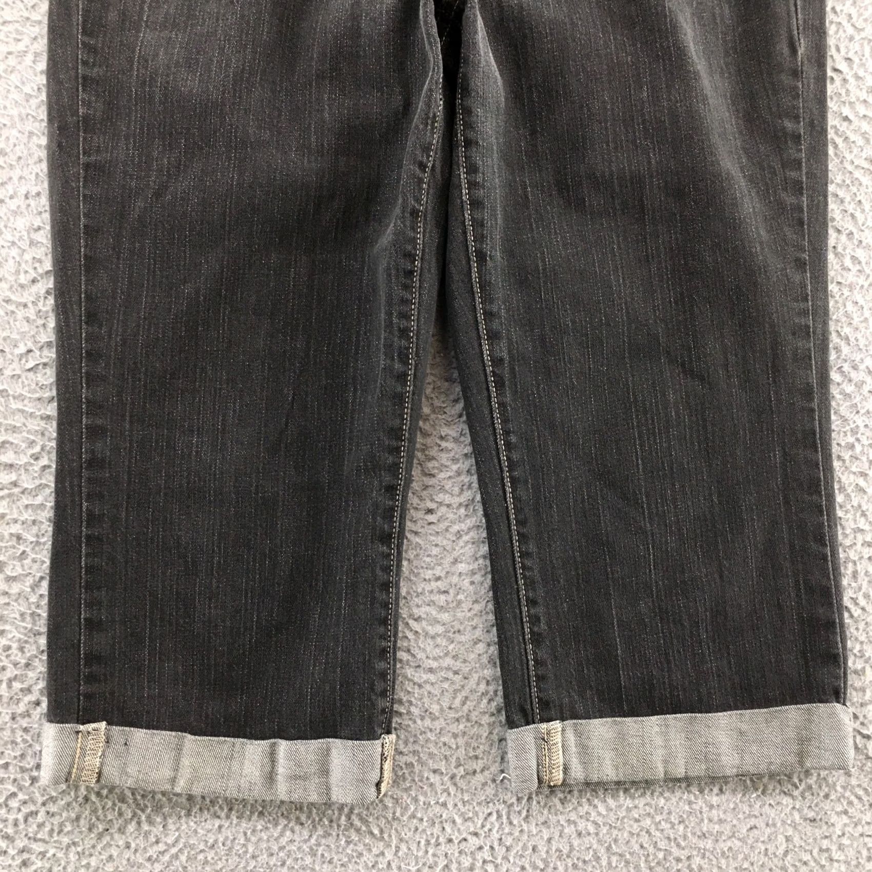 Calvin Klein Calvin Klein Capri Bootcut Jeans Womens 10 Black Cotton Blend Denim 5-Pocket Regular Stretch Modern Classic Womens Size 32" / US 10 / IT 46 - 6 Thumbnail
