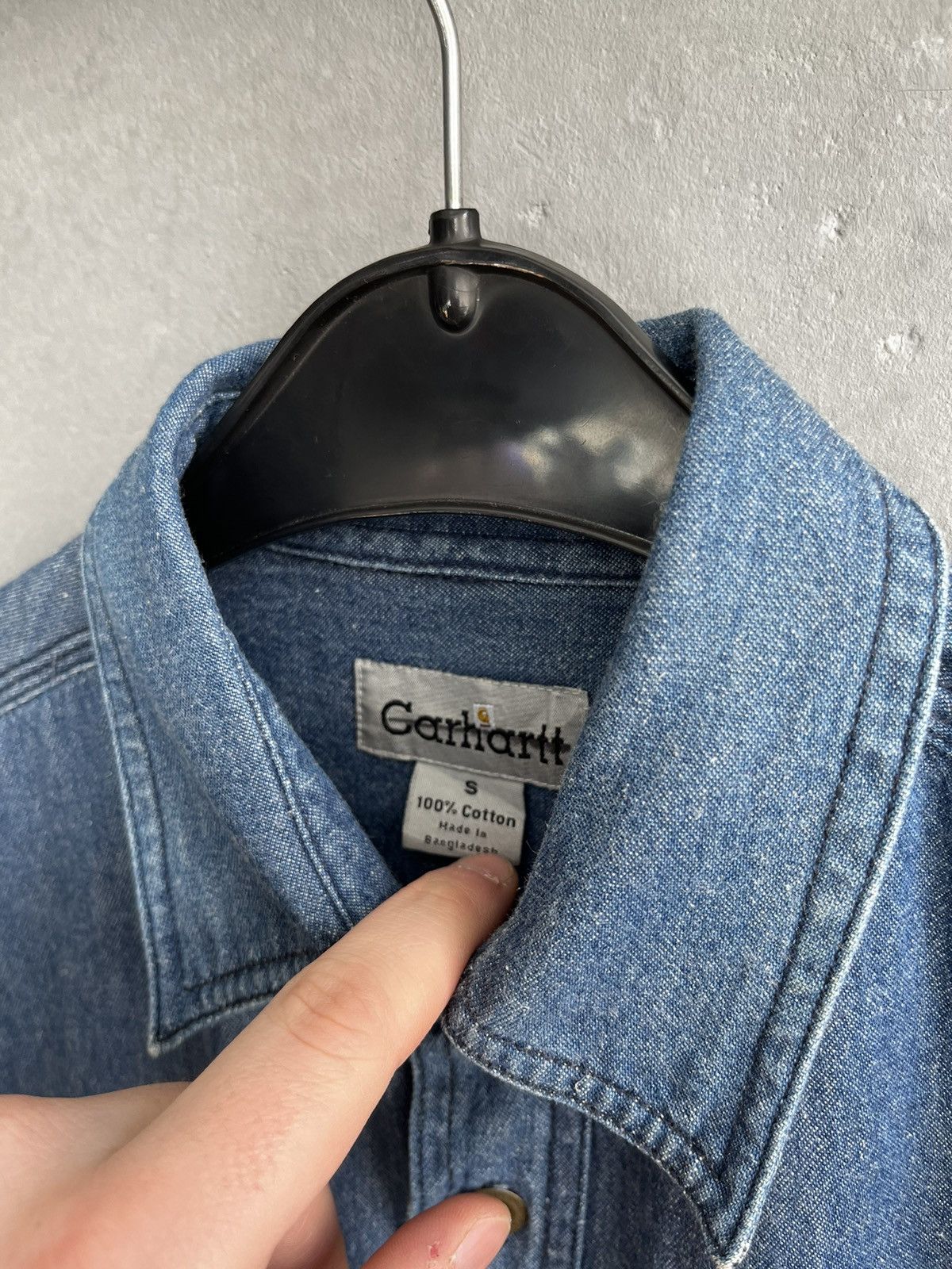 Carhartt × Carhartt Wip × Vintage Carhartt denim shirt vintage Size US S / EU 44-46 / 1 - 2 Thumbnail