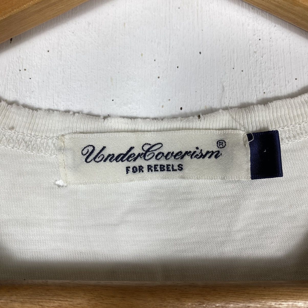 Jun Takahashi × Undercover × Vintage UNDERCOVERISM FOR REBELS SCAB DISTRESSED TEE Size US M / EU 48-50 / 2 - 12 Thumbnail