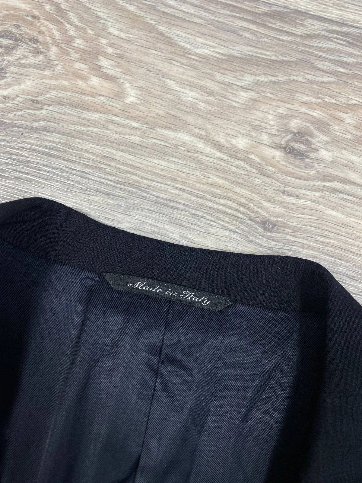 Canali Canali Mens Blazer Muslin Wool Black Check UK 54 two button Size 54R - 8 Thumbnail