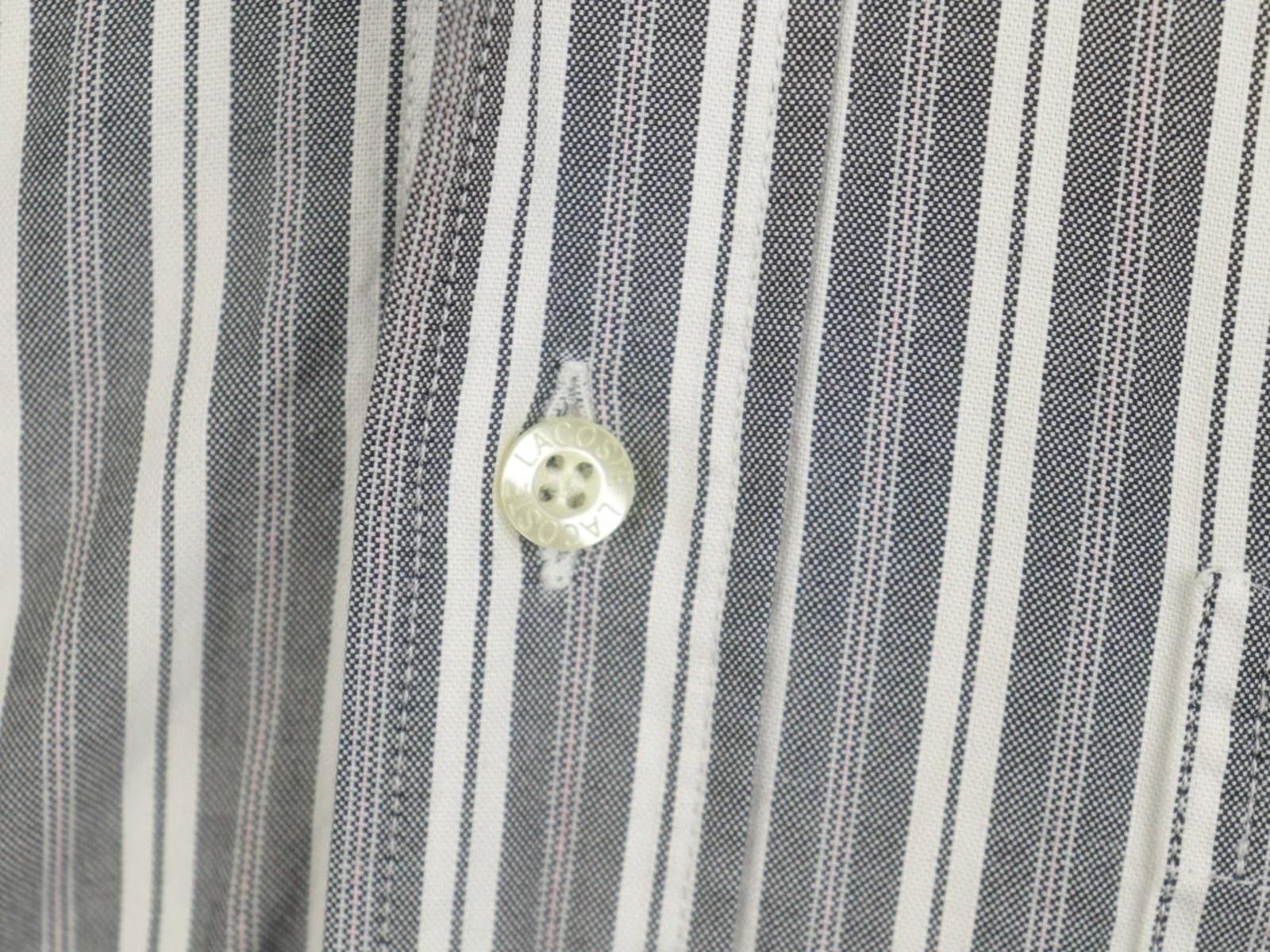 Lacoste Lacoste Multi Striped 100% Cotton Collared Shirt Size 39 Size US M / EU 48-50 / 2 - 4 Thumbnail