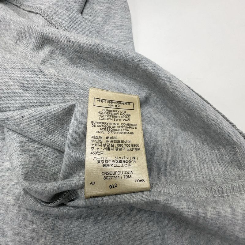 Burberry Burberry Gray Short Sleeve Embroidered T-Shirt 0079 Size US S / EU 44-46 / 1 - 1 Thumbnail