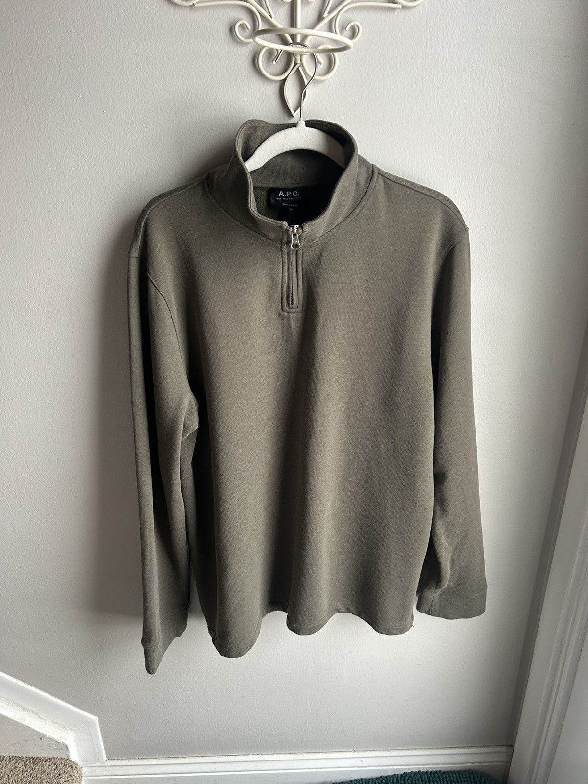 A.P.C. APC French Terry Quarter Zip Size US XL / EU 56 / 4 - 3 Thumbnail