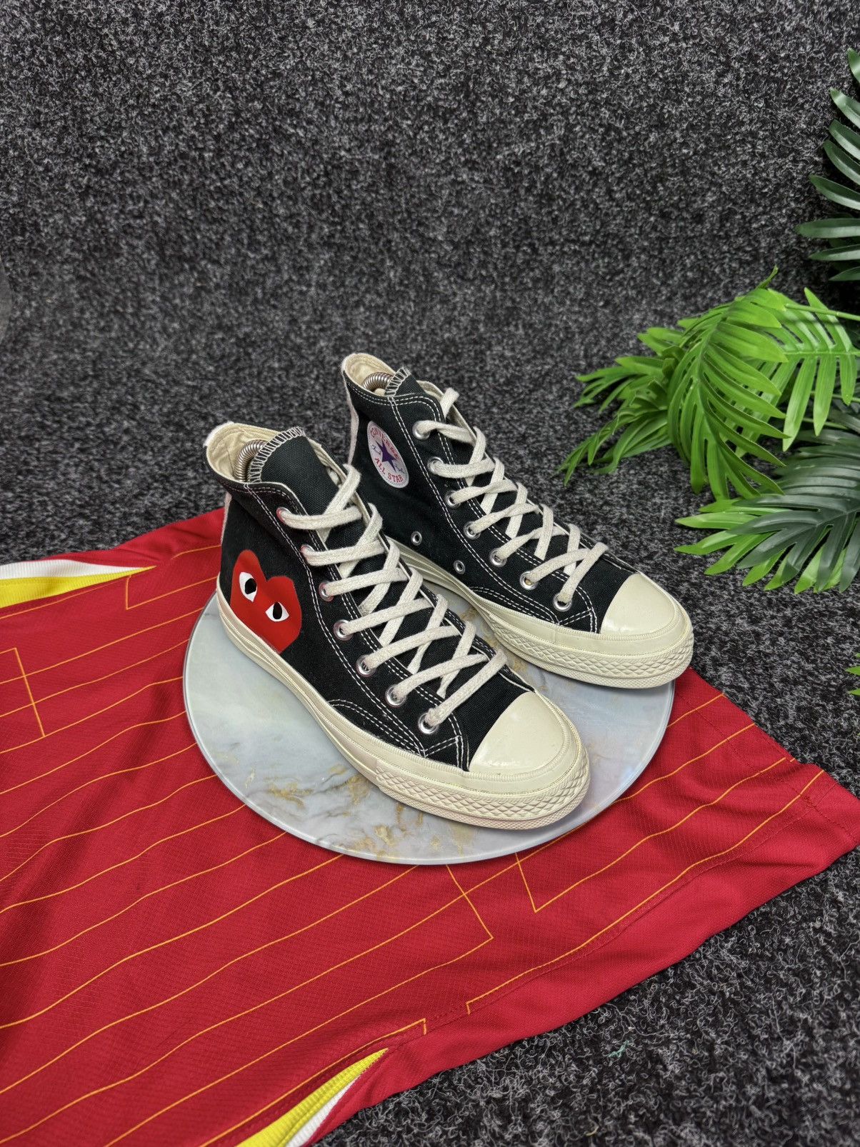Comme des Garcons PLAY Comme des Garcons Play X Chuck 70 Shoes Black Size US 7 / IT 37 - 5 Thumbnail