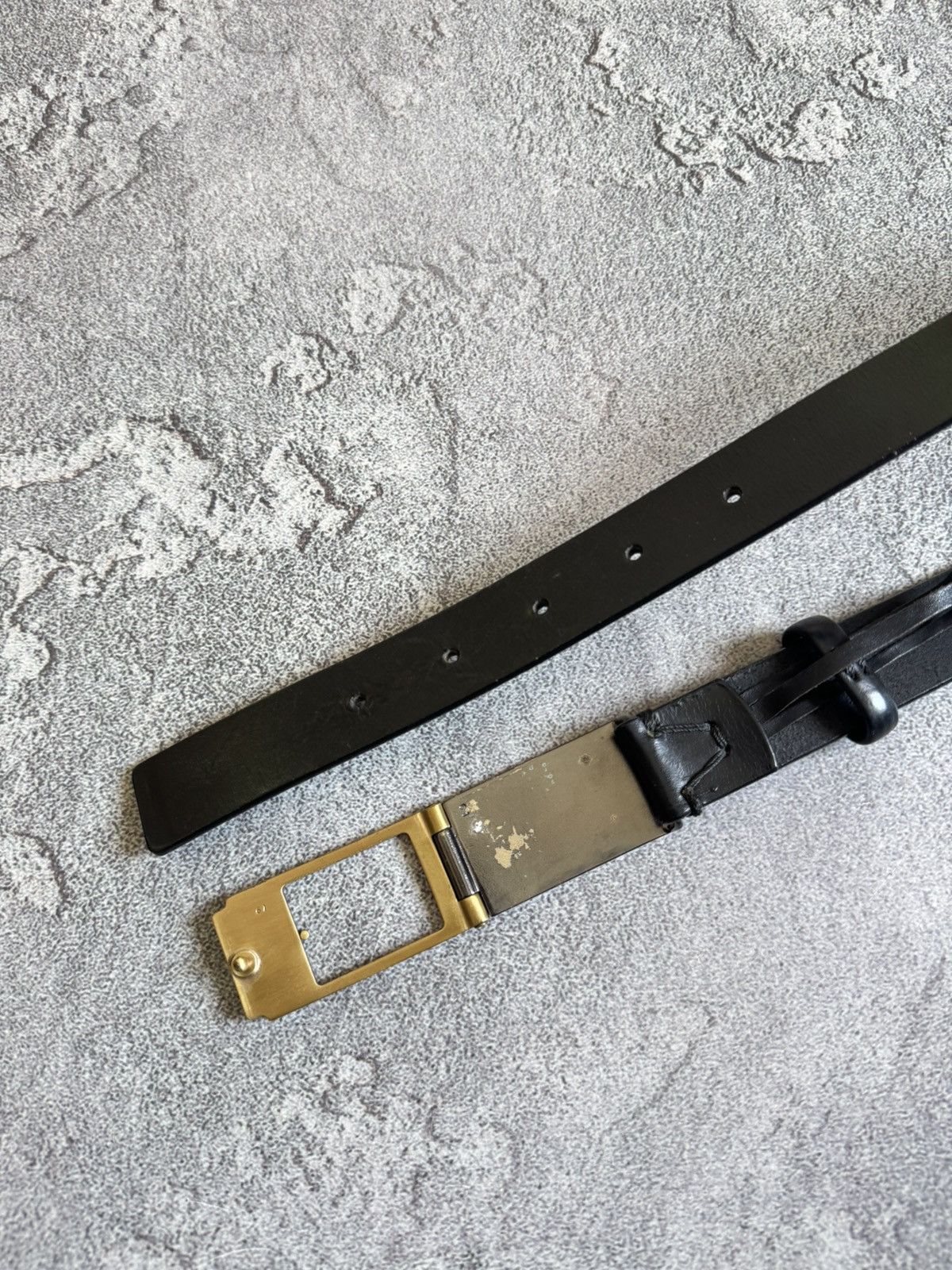 Designer × Jean Paul Gaultier Jean Paul Gaultier black leather Avantgarde belt 90s vintage Size ONE SIZE - 5 Thumbnail
