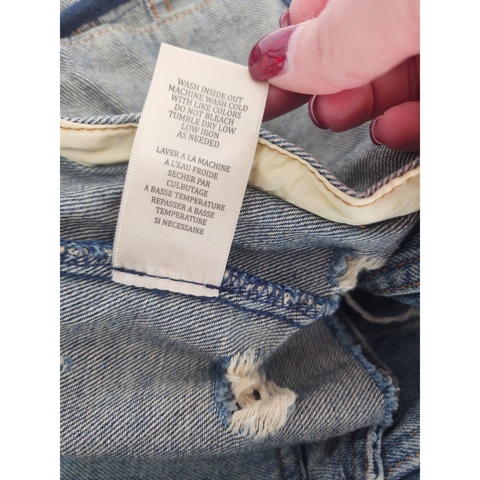 BLANKNYC Blank NYC Distressed Denim Jacket - Women's Size XS Size XS / US 0-2 / IT 36-38 - 10 Thumbnail