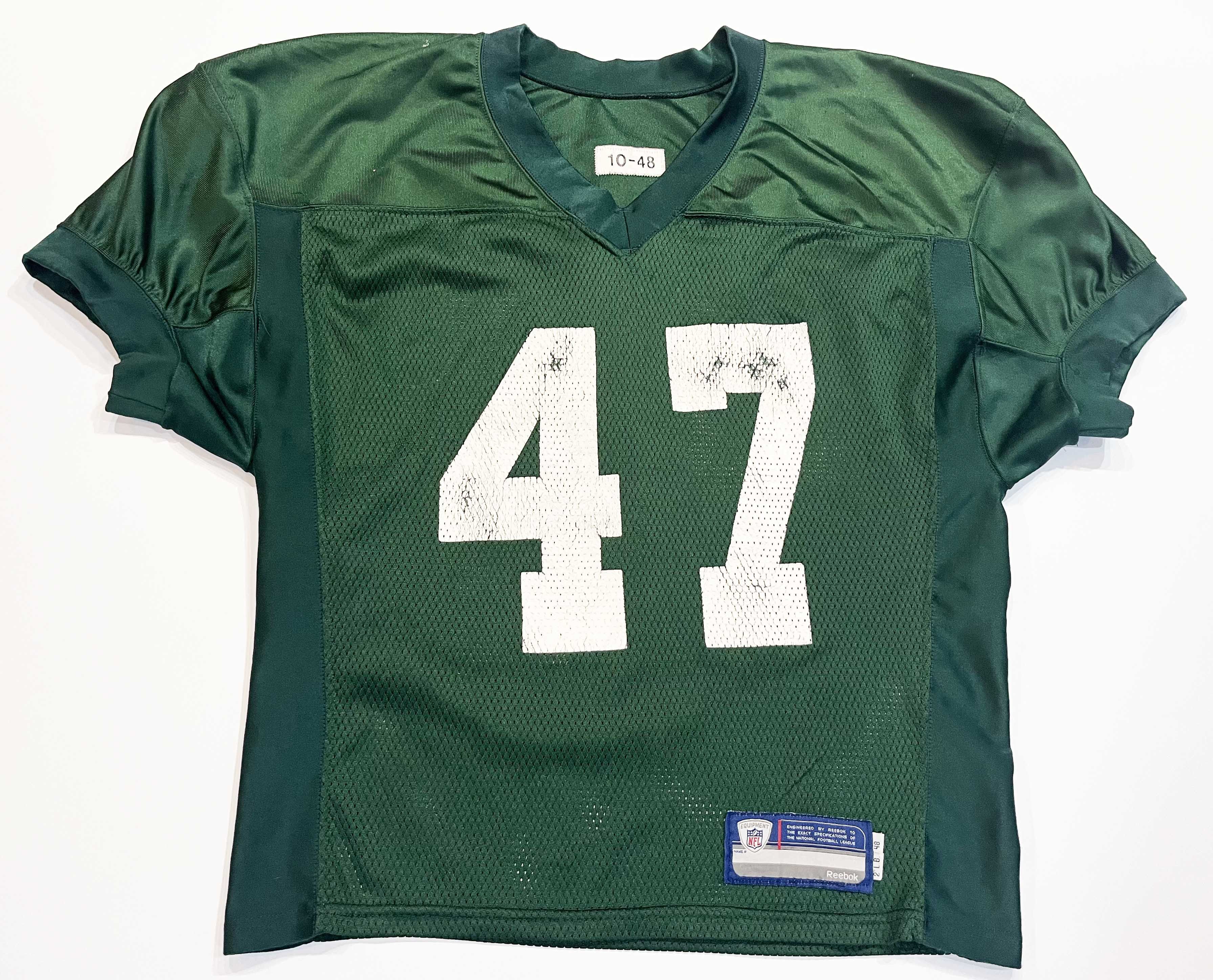 NFL × Reebok Reebok NFL 2010 New York Jets #47 Practice Worn Jersey Size US L / EU 52-54 / 3 - 1 Thumbnail