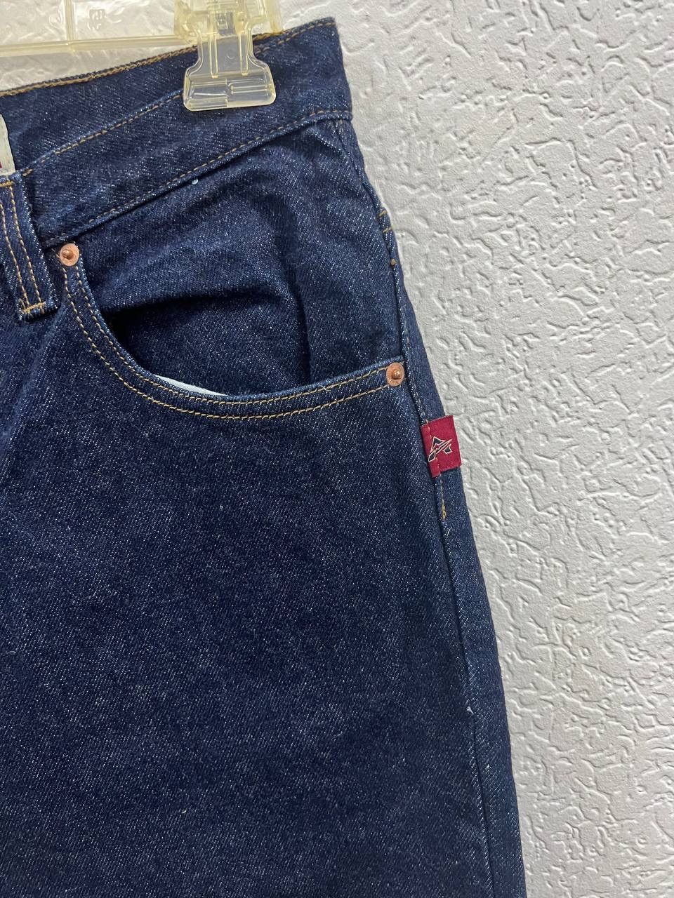 Avirex × Jean × Vintage Vintage 90s Avirex USA Baggy Big Boy Dark Blue Denim Jeans Size US 32 / EU 48 - 3 Thumbnail