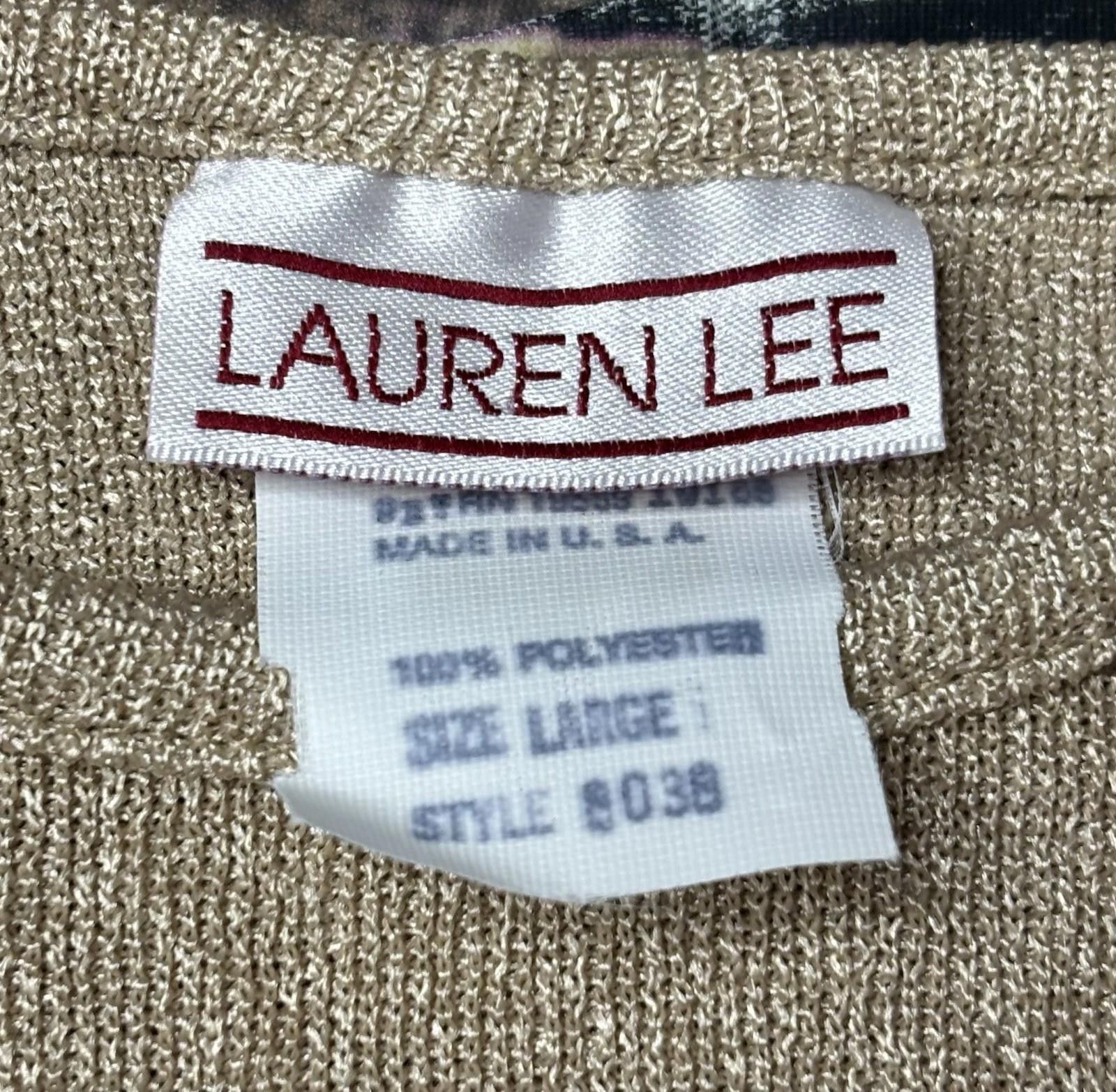 Lee VTG 80s Lauren Lee Top Women's Large USA Made Size L / US 10 / IT 46 - 2 Thumbnail