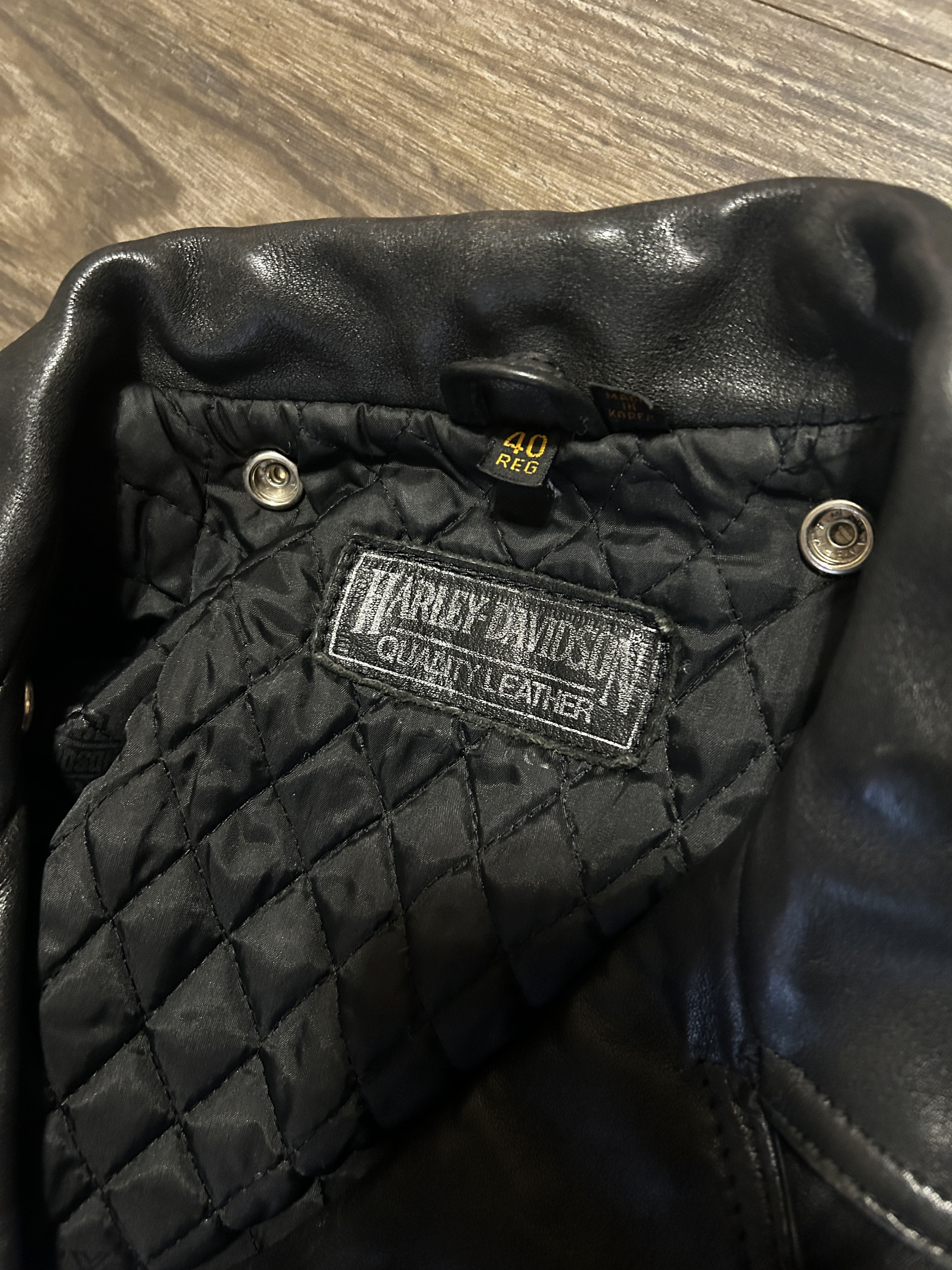 Harley Davidson Vintage Harley Davidson Leather Motorcycle Jacket Size US M / EU 48-50 / 2 - 4 Thumbnail