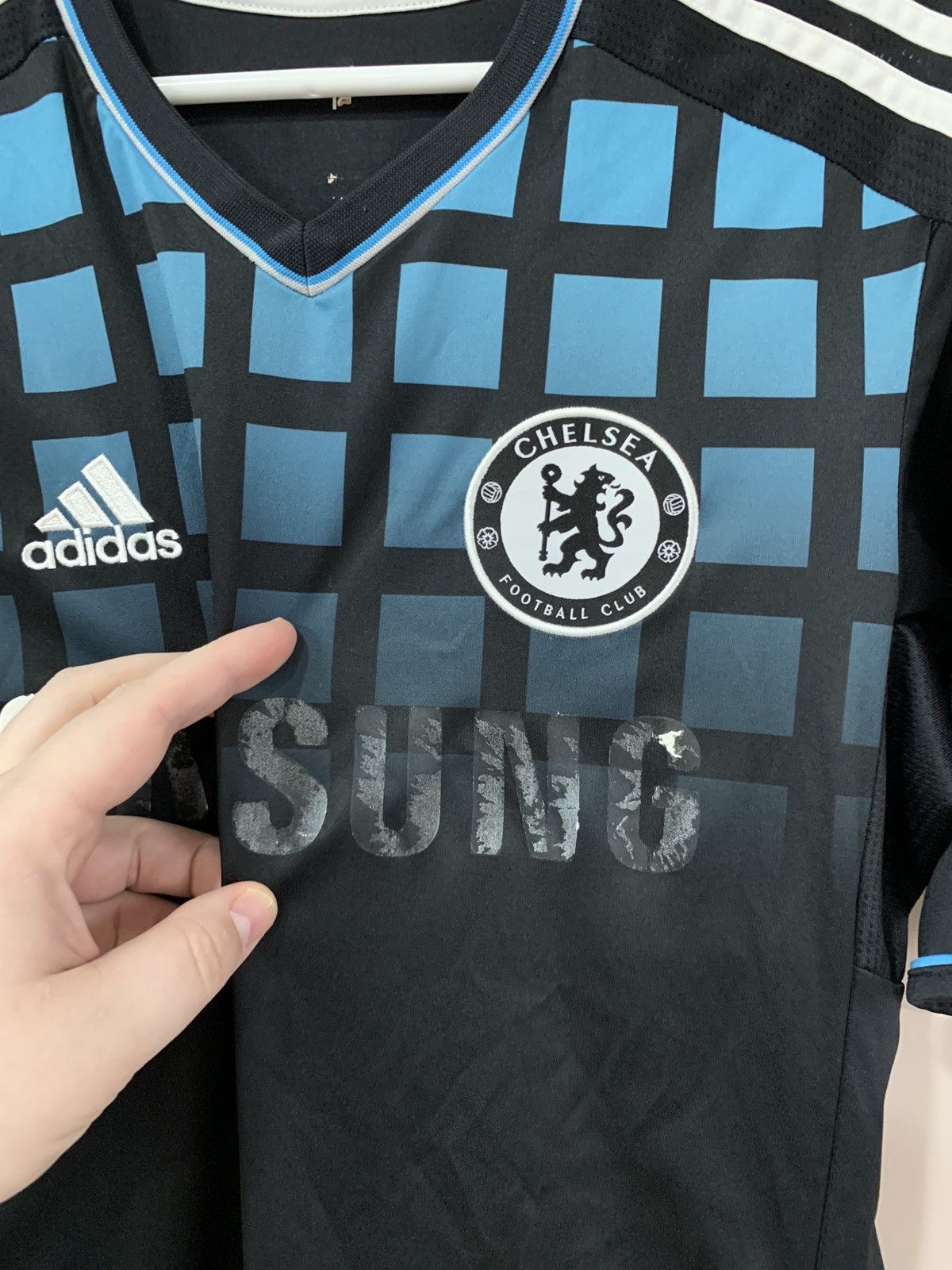 Adidas Chelsea London Away Football Shirt Adidas Soccer LUKAKU #18 Size US S / EU 44-46 / 1 - 6 Thumbnail