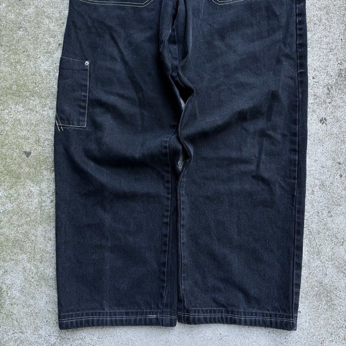 Vintage Y2K Baggy Faded Thrashed Wide Leg Skater Jeans ERD Grunge Size US 32 / EU 48 - 12 Thumbnail