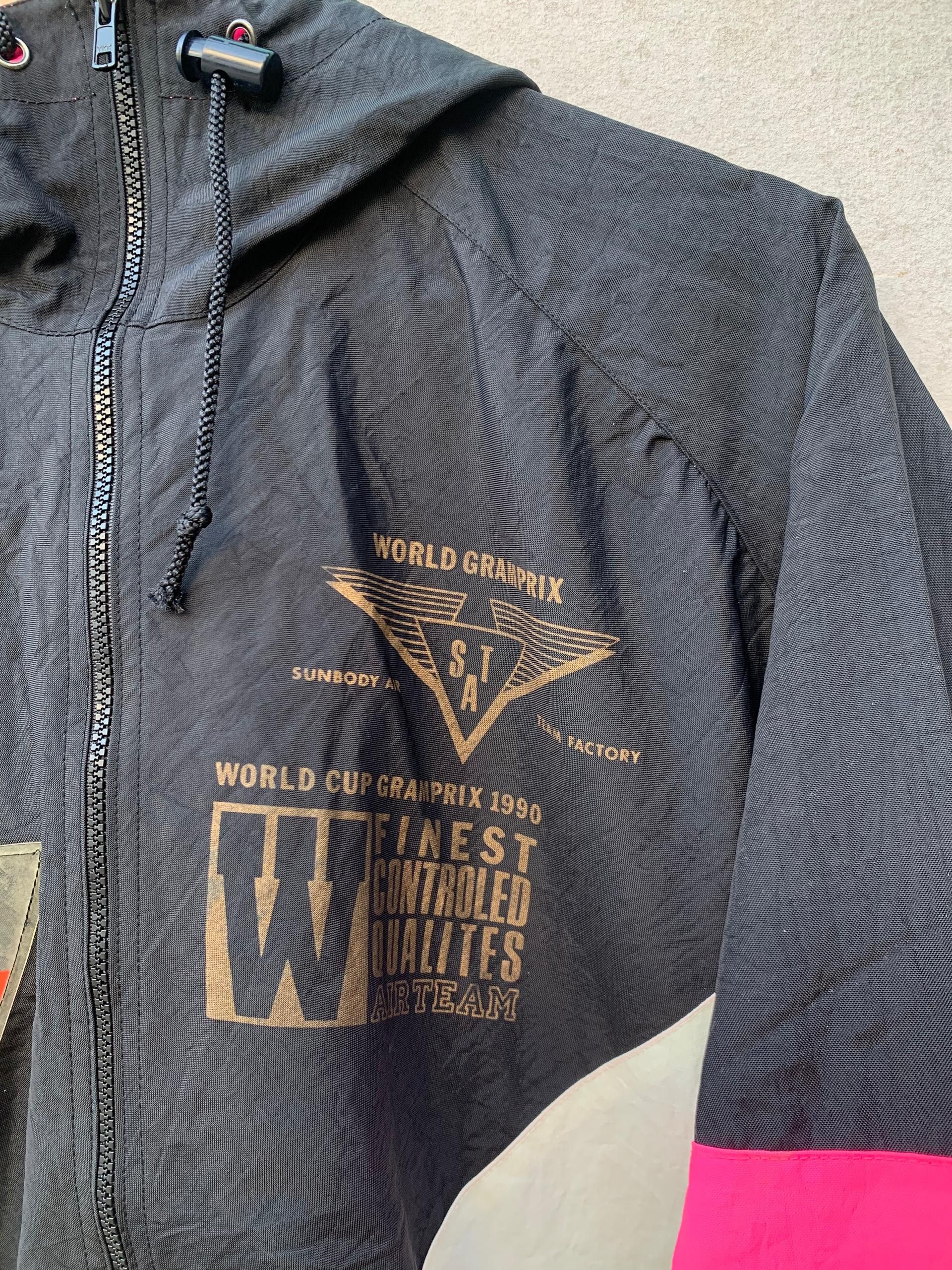 Japanese Brand World Cup Gramprix Powerful Trench Windbreaker Jacket Size US XXL / EU 58 / 5 - 10 Thumbnail