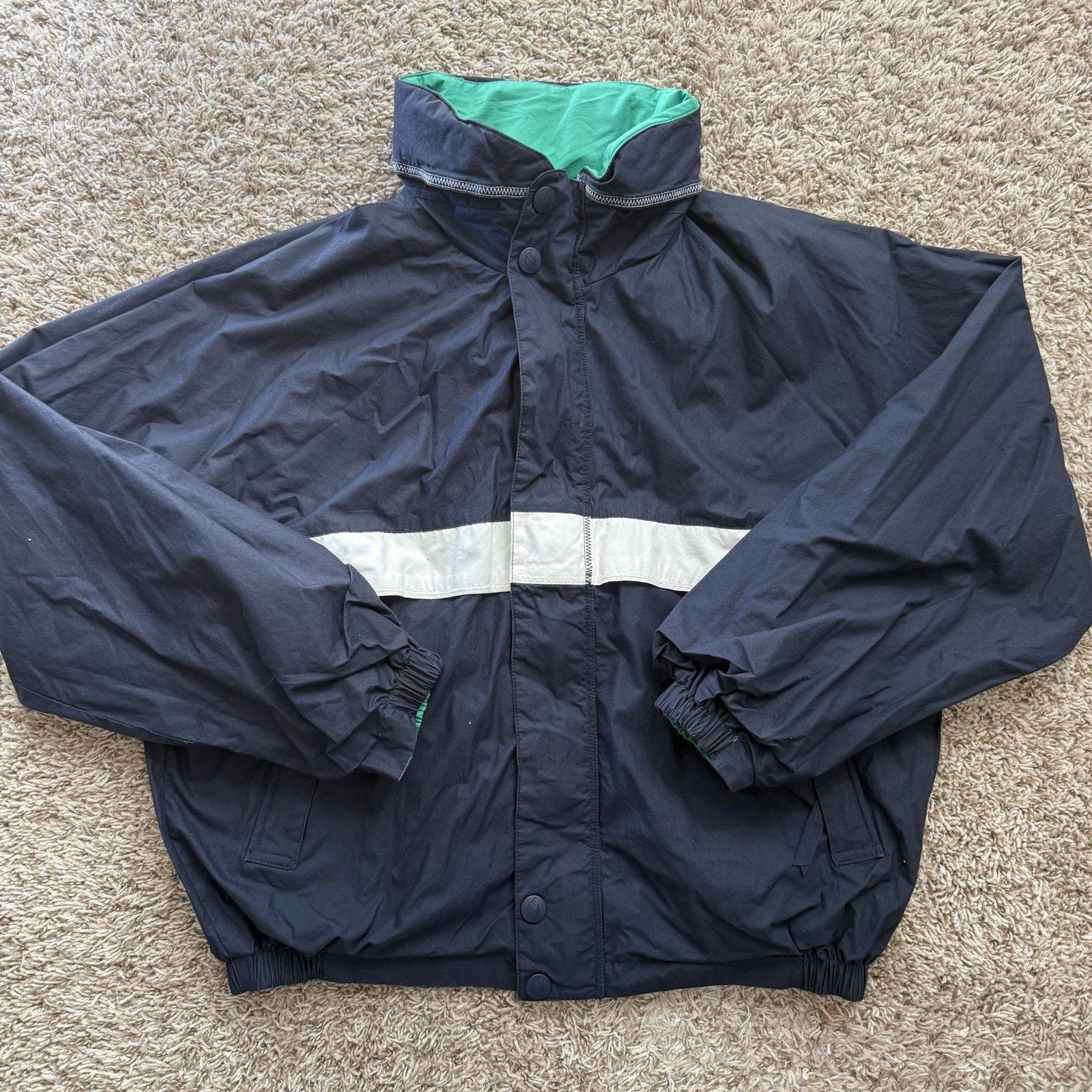 Nautica × Vintage Vintage 90’s Nautica Reversible Windbreaker Sailing Jacket Size US L / EU 52-54 / 3 - 11 Thumbnail
