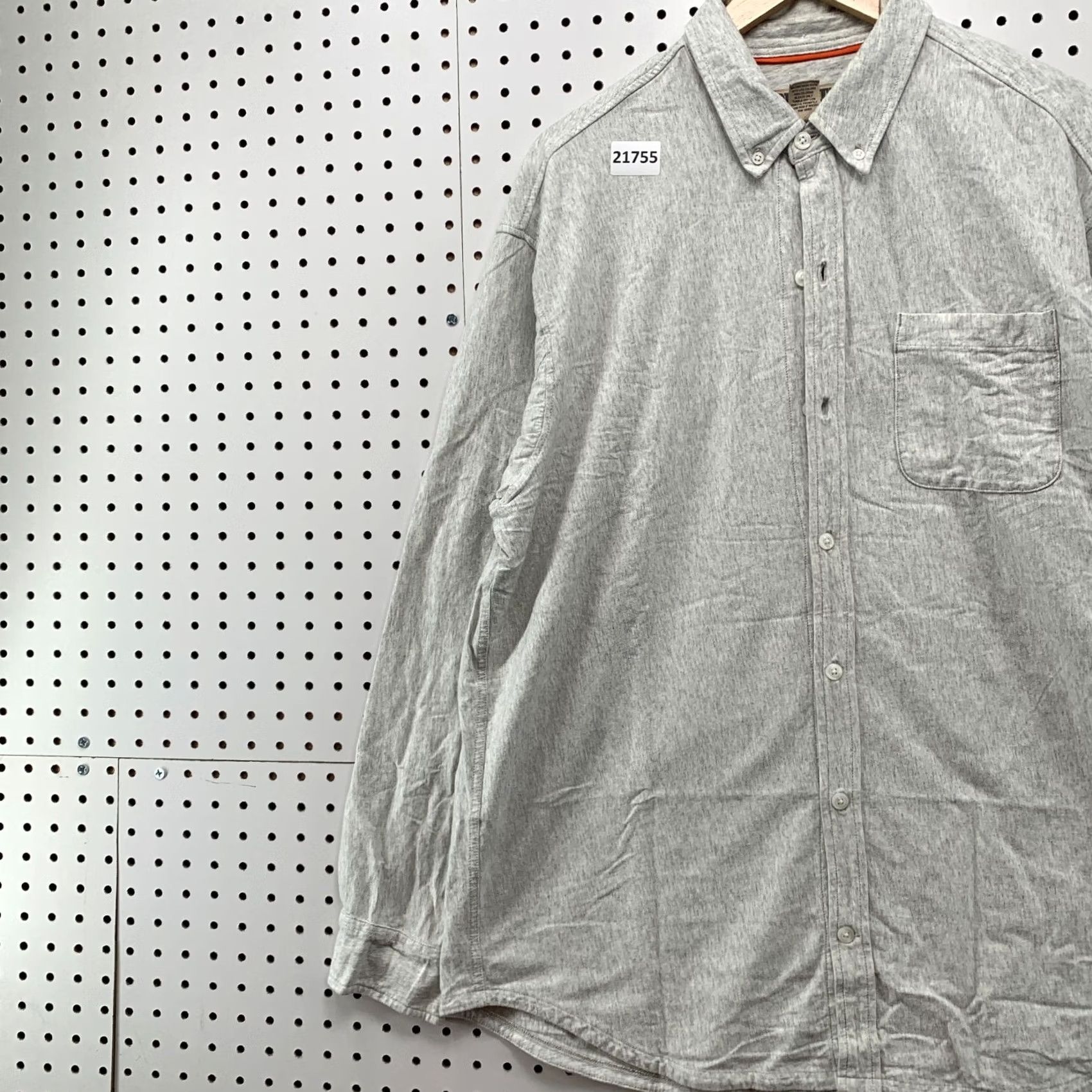 Duluth Trading Company Duluth Trading Company Button-Down Shirt Gray 100% Cotton Mens M Pocket Button-Up Shirt Size US M / EU 48-50 / 2 - 3 Thumbnail
