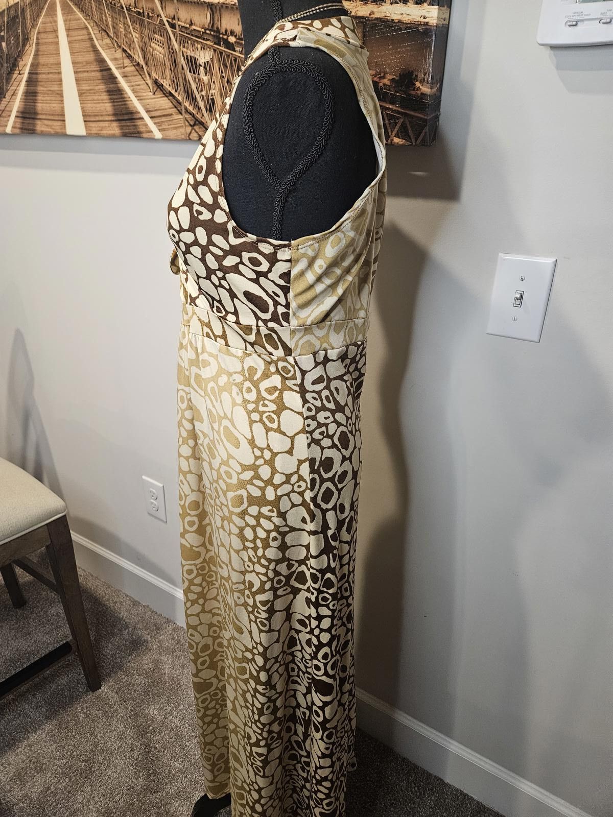 Designer Madmazelle Women's Maxi Dress with Animal Print Size S / US 4 / IT 40 - 2 Thumbnail
