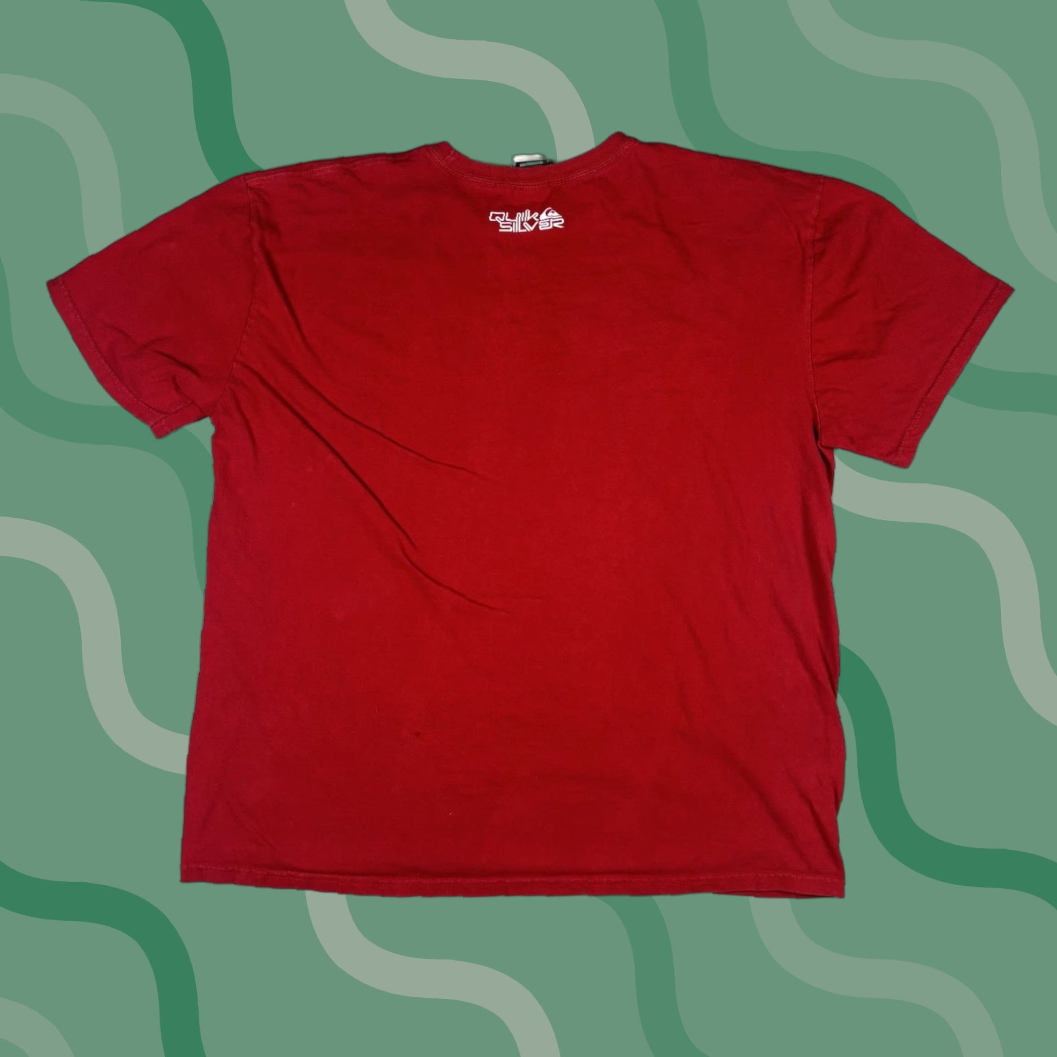 Quiksilver VINTAGE Quiksilver T Shirt Graphic Print Logo 90s Surf Y2K Adult XL Red Cotton Classic Crew Neck Short Sleeve Mens Rainbow 90s Logo Print Graphic Size US XL / EU 56 / 4 - 1 Thumbnail